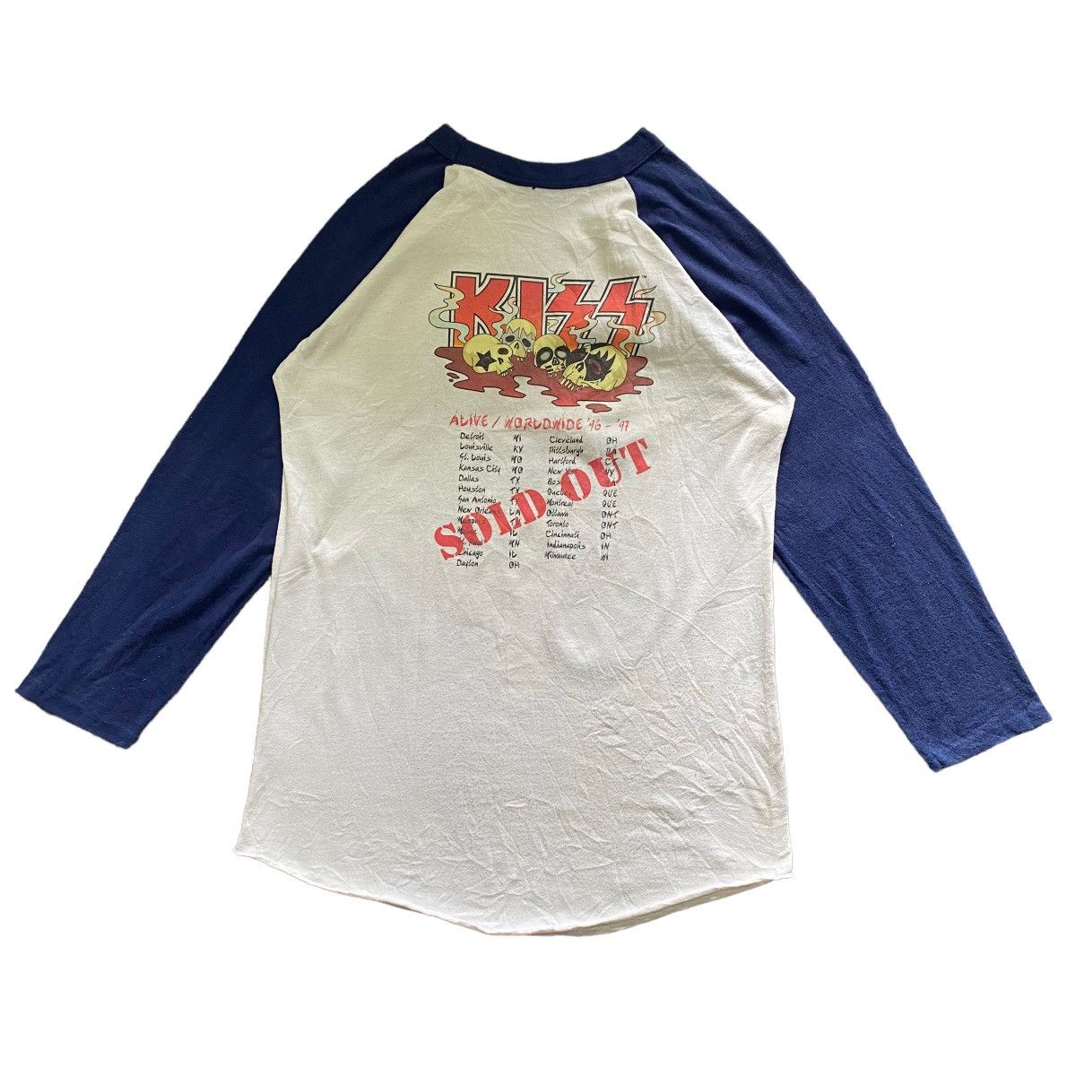 KISS Vintage KISS Alive/ Worldwide 96/97 American Tour SOLD OUT Size US L / EU 52-54 / 3 - 2 Thumbnail