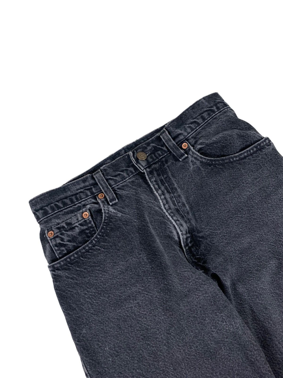 Levi's × Vintage Vintage Levi’s 550 Relaxed Black Jeans 28x29 Size 28" / US 6 / IT 42 - 3 Thumbnail