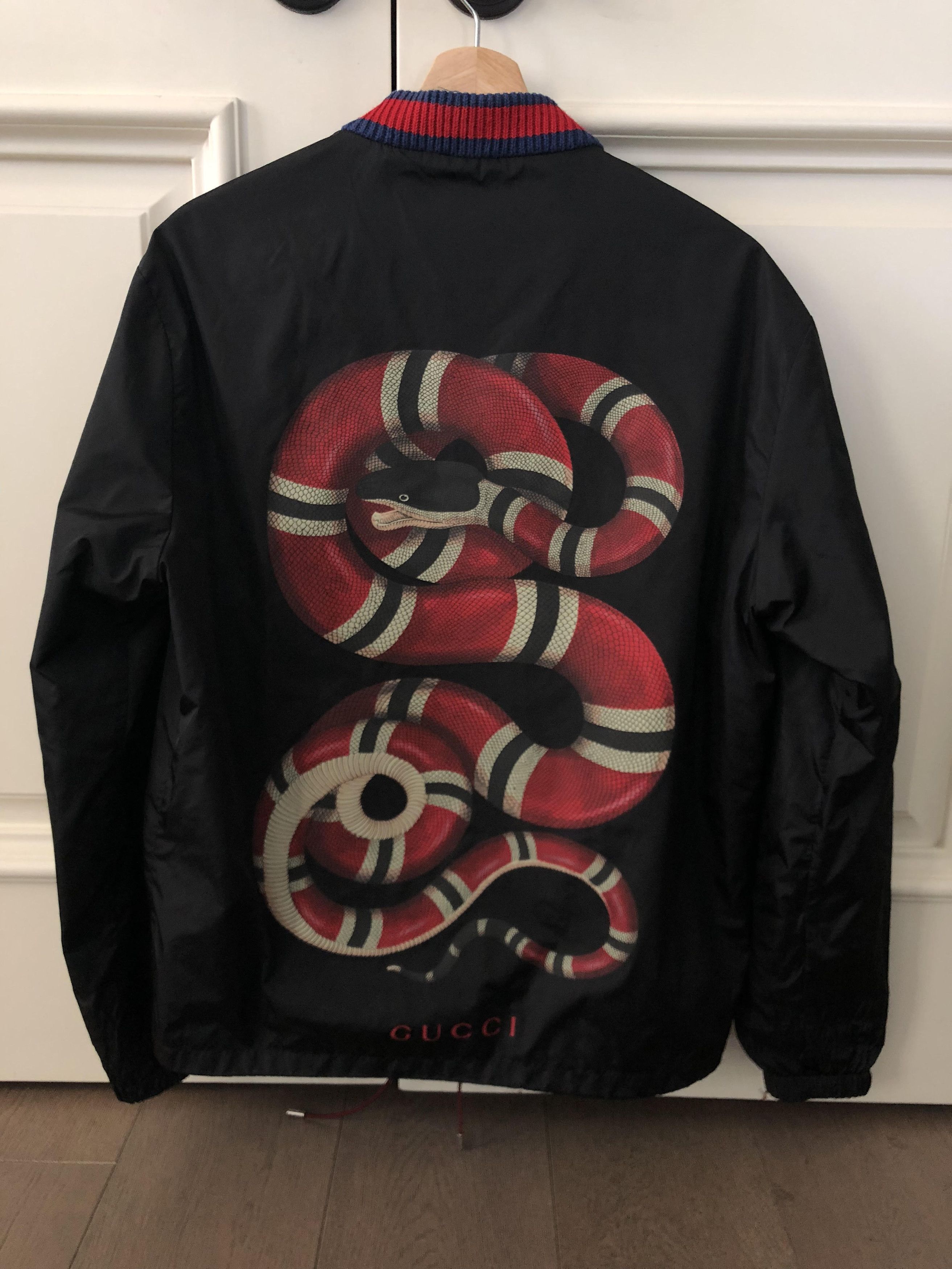Gucci GUCCI Kingsnake Bomber Jacket 46 M Grailed