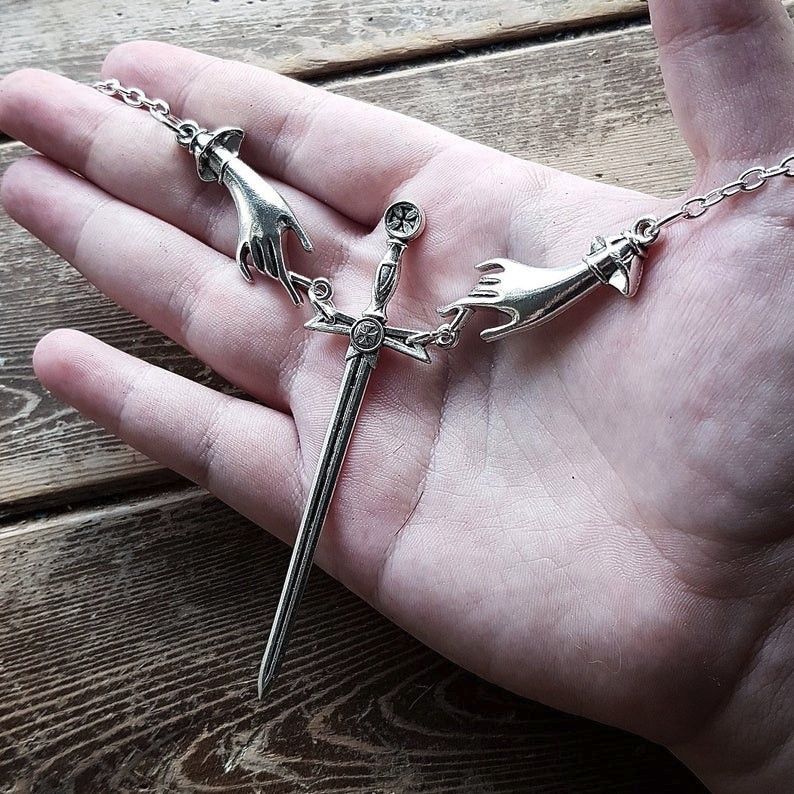 Jewelry Sword Hand Necklaces Size ONE SIZE - 2 Thumbnail