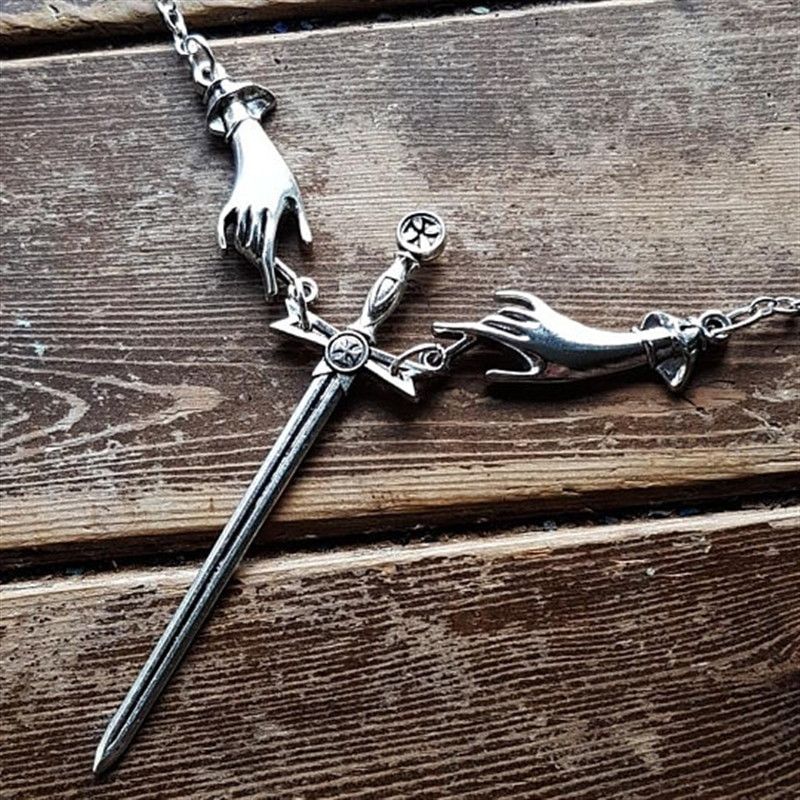 Jewelry Sword Hand Necklaces Size ONE SIZE - 3 Thumbnail