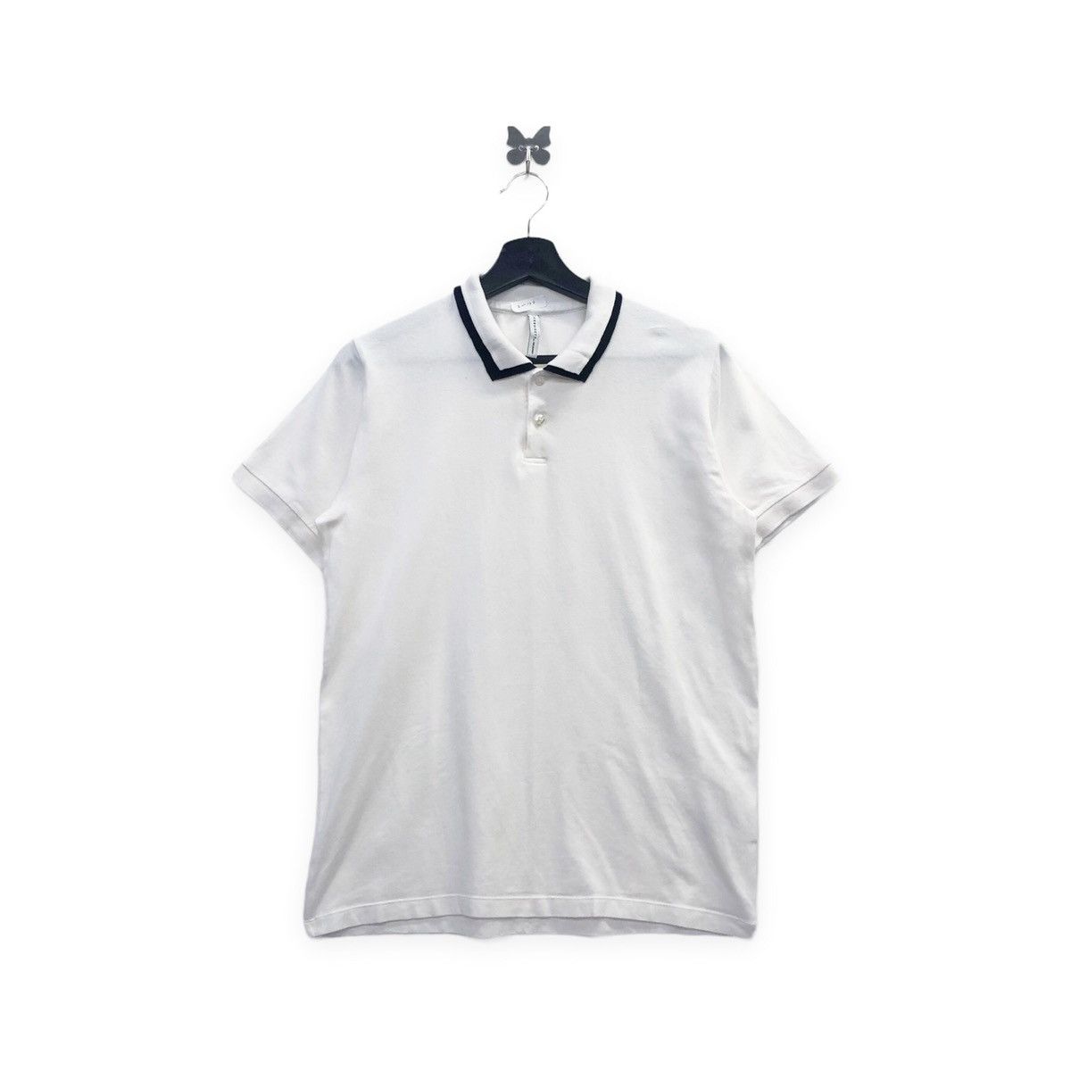‘Rare!! Black Barrett by Neil Barrett Polo Shirt