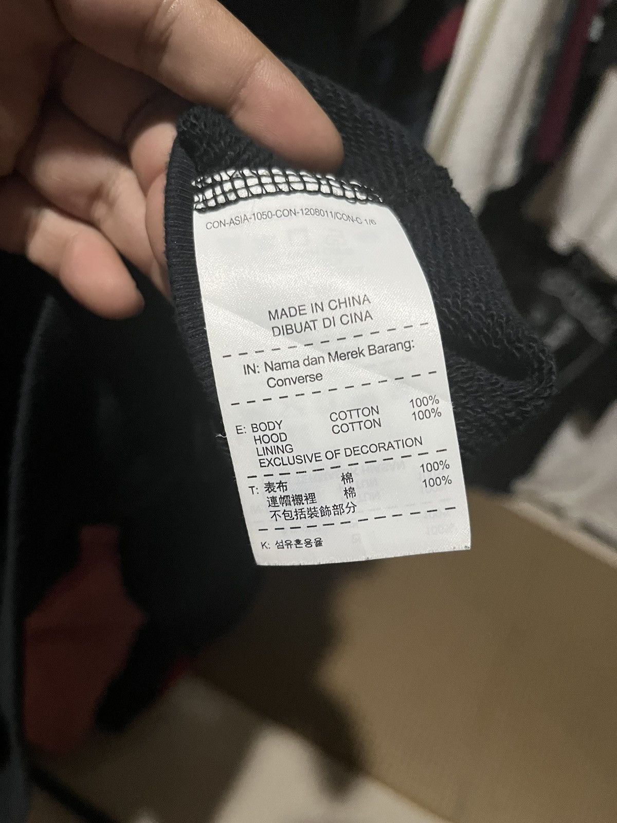Converse × Fragment Design Converse x Fragment Design Hoodie Size US XL / EU 56 / 4 - 9 Thumbnail