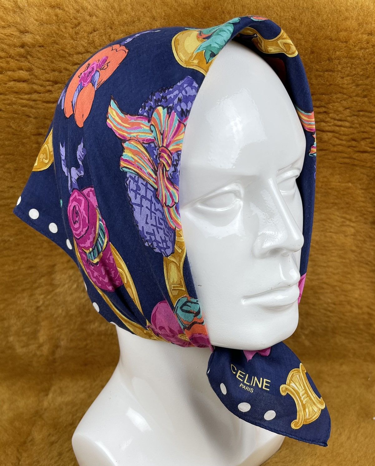 celine bandana handkerchief neckerchief scarf