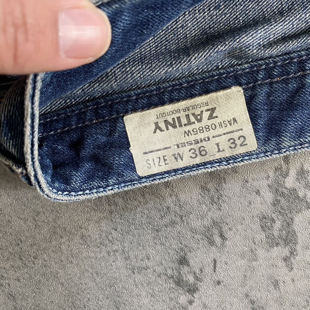 Diesel Vintage y2k Diesel Industry Distressed Faded Flare Jeans Size US 36 / EU 52 - 4 Thumbnail