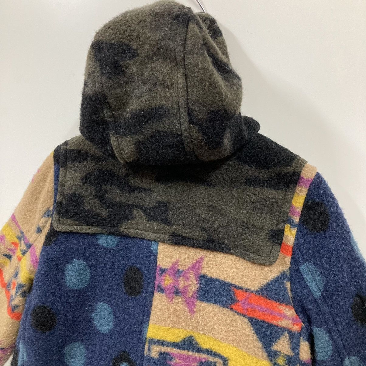 Japanese Brand Women Cube Sugar Duffle Coat Crazy Pattern Multicolor Parka Size M / US 6-8 / IT 42-44 - 10 Thumbnail