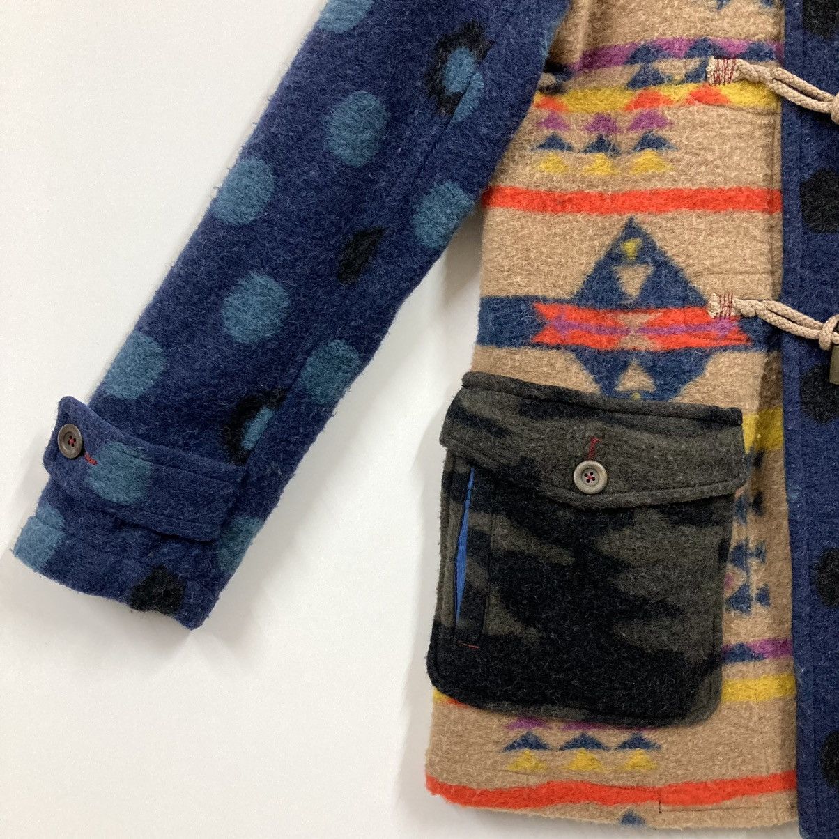 Japanese Brand Women Cube Sugar Duffle Coat Crazy Pattern Multicolor Parka Size M / US 6-8 / IT 42-44 - 4 Thumbnail