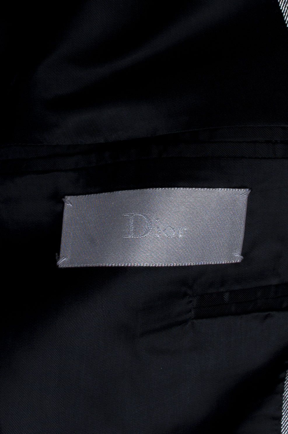 Dior Homme SS04 Strip Shiny Silver Blazer Jacket Size US S / EU 44-46 / 1 - 8 Thumbnail