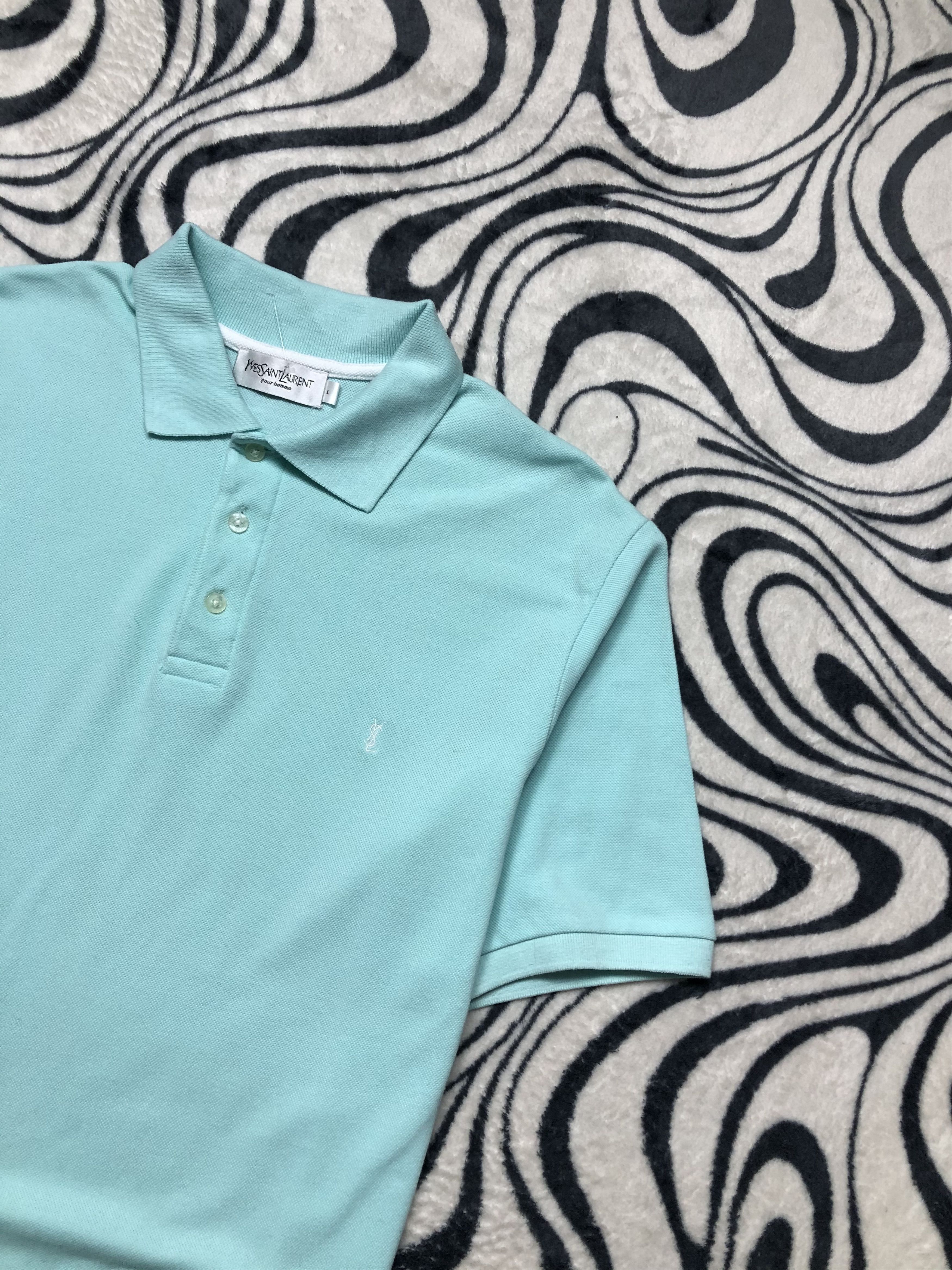 Yves Saint Laurent Yves Saint Laurent YSL Mens Polo Shirt Size US L / EU 52-54 / 3 - 2 Thumbnail