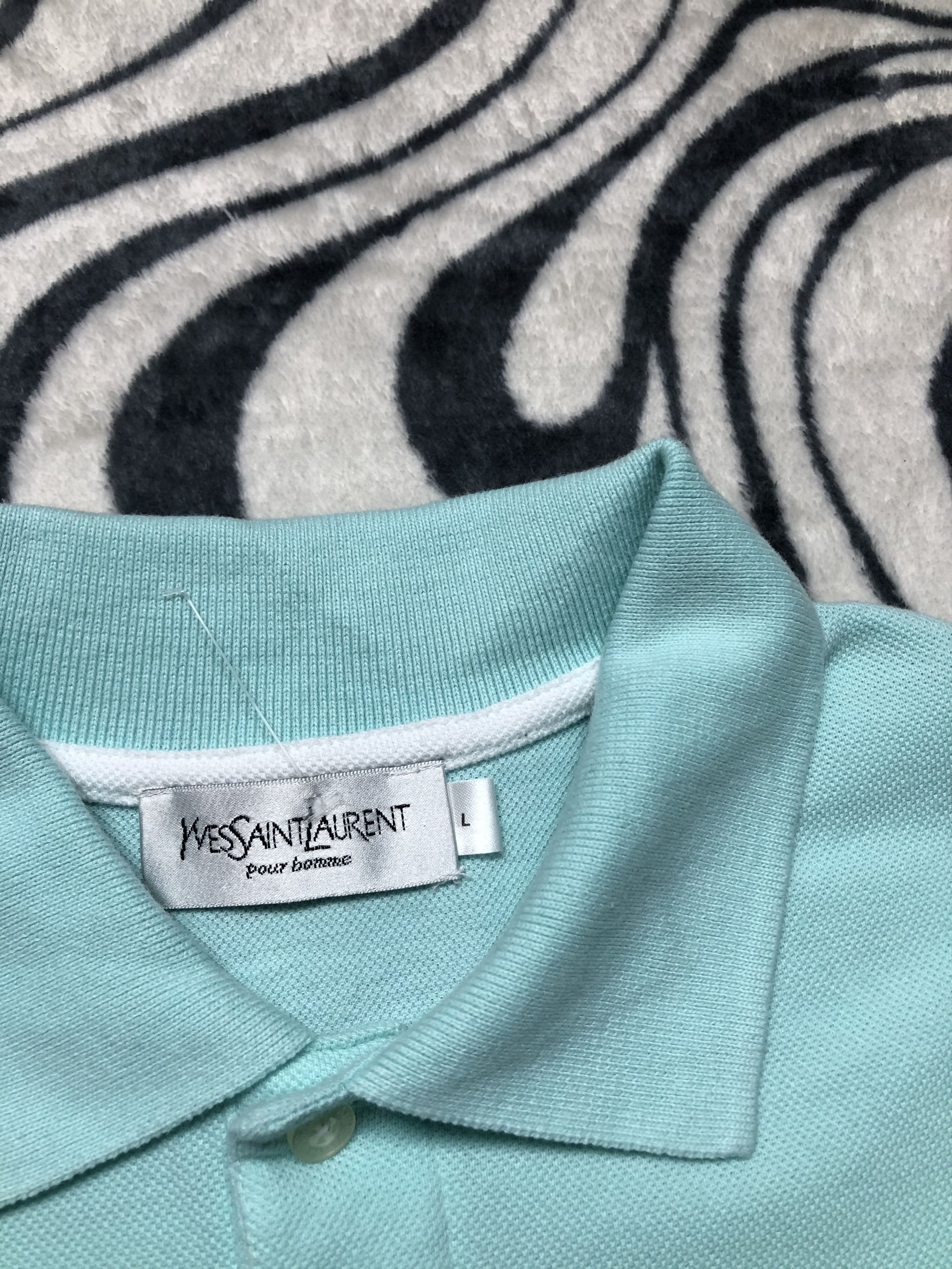 Yves Saint Laurent Yves Saint Laurent YSL Mens Polo Shirt Size US L / EU 52-54 / 3 - 3 Thumbnail
