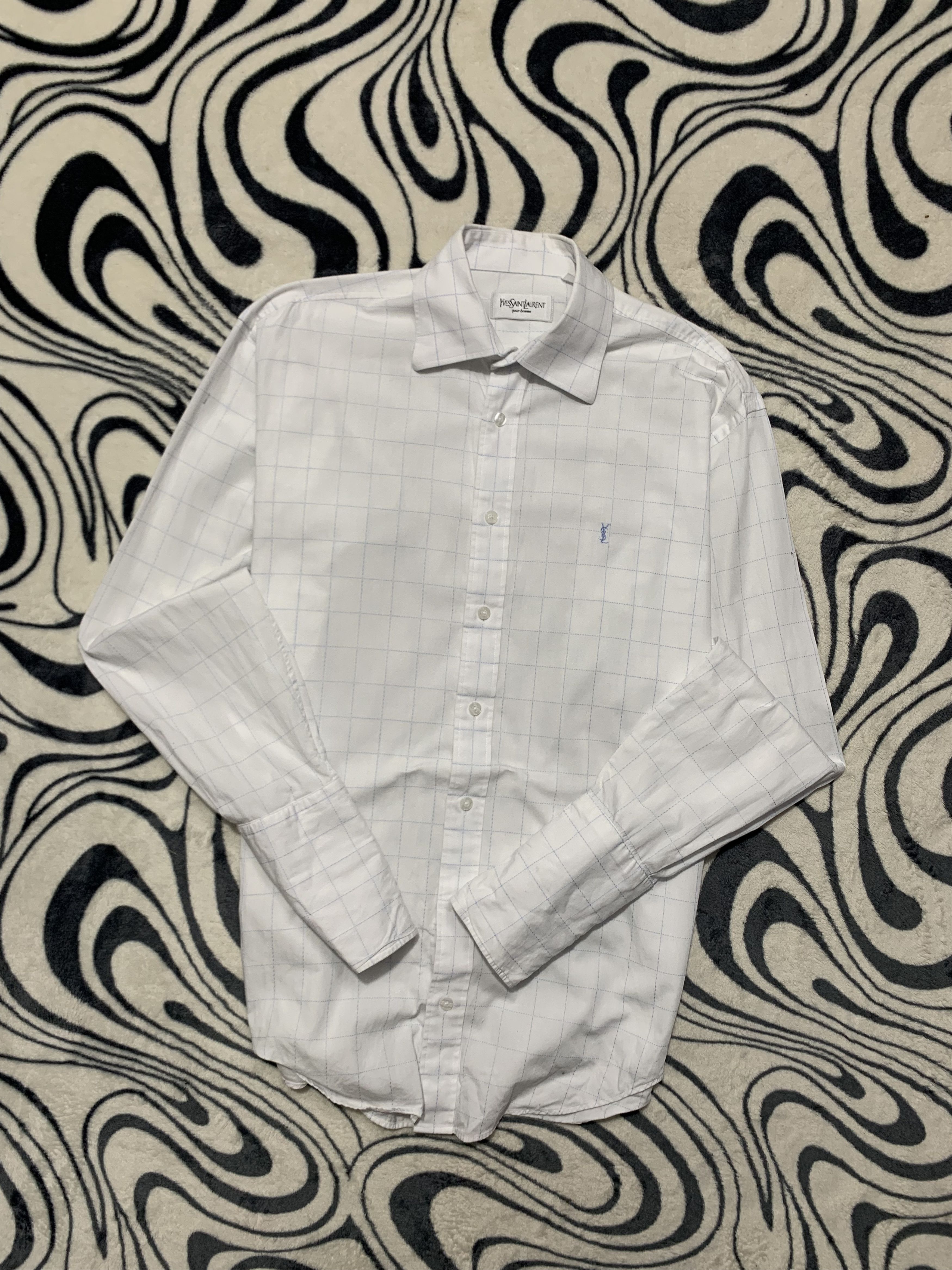 Yves Saint Laurent Yves Saint Laurent YSL Men's Long Sleeve Shirt Size US L / EU 52-54 / 3 - 1 Thumbnail