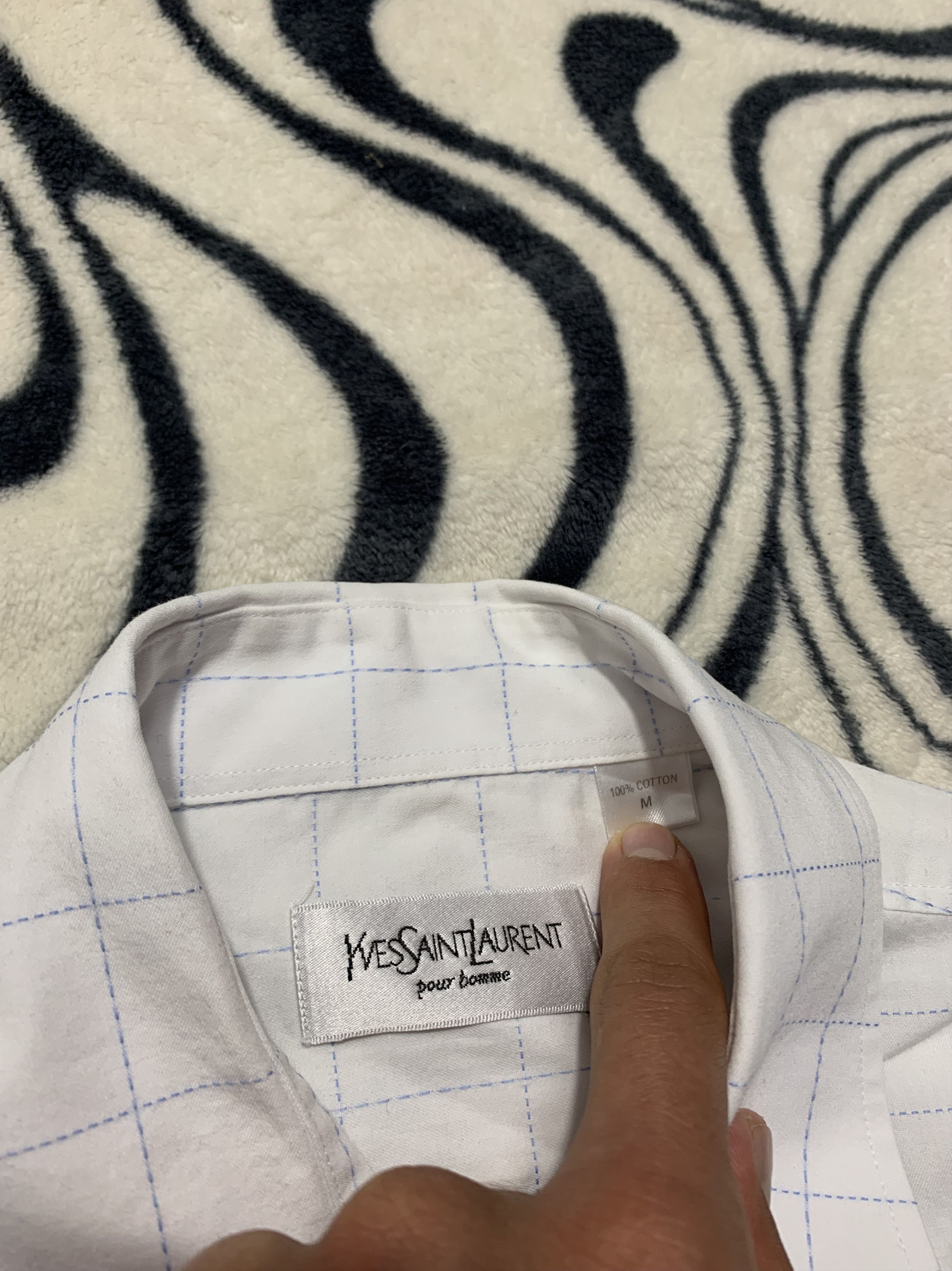 Yves Saint Laurent Yves Saint Laurent YSL Men's Long Sleeve Shirt Size US L / EU 52-54 / 3 - 3 Thumbnail