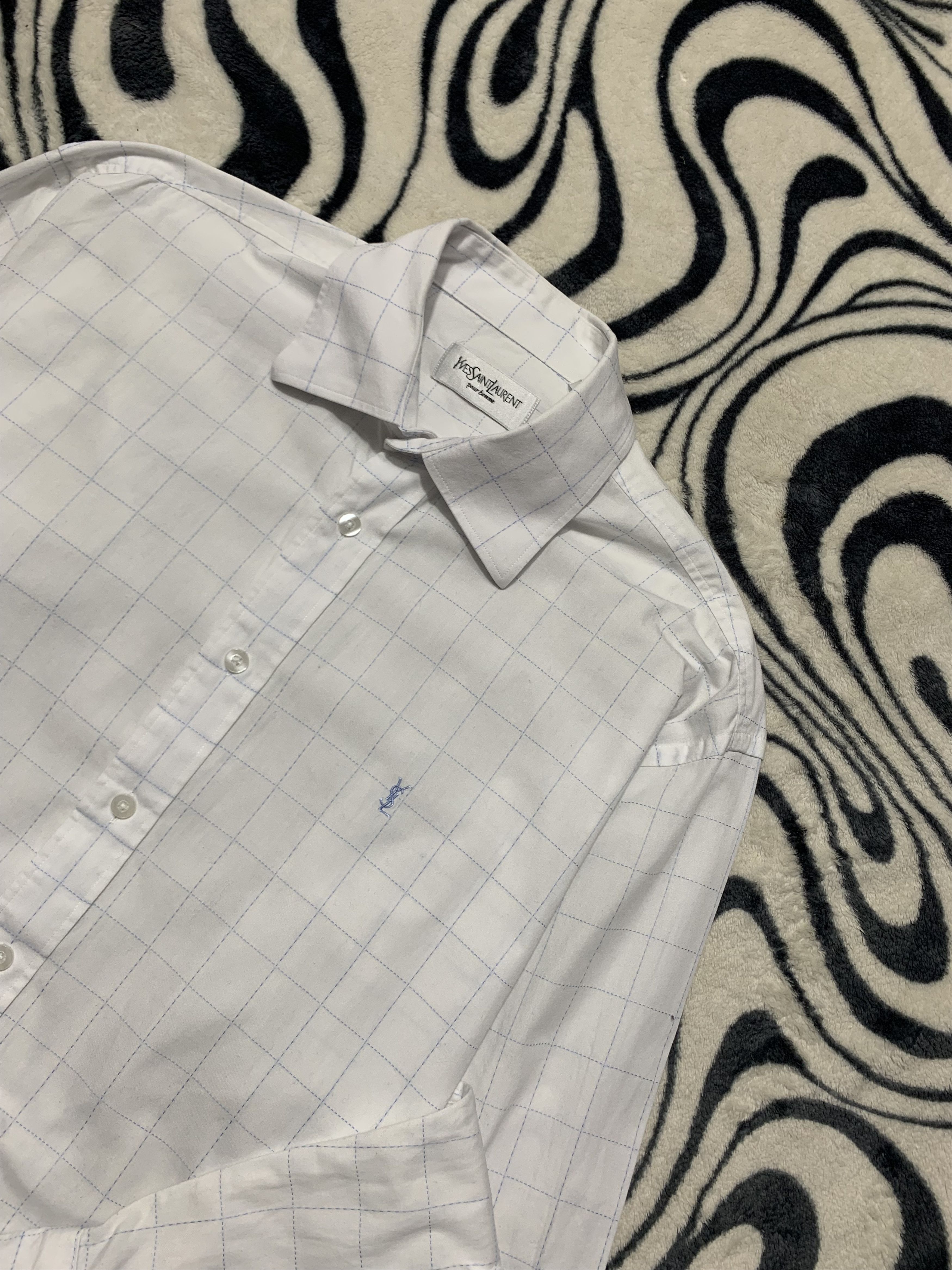 Yves Saint Laurent Yves Saint Laurent YSL Men's Long Sleeve Shirt Size US L / EU 52-54 / 3 - 2 Thumbnail