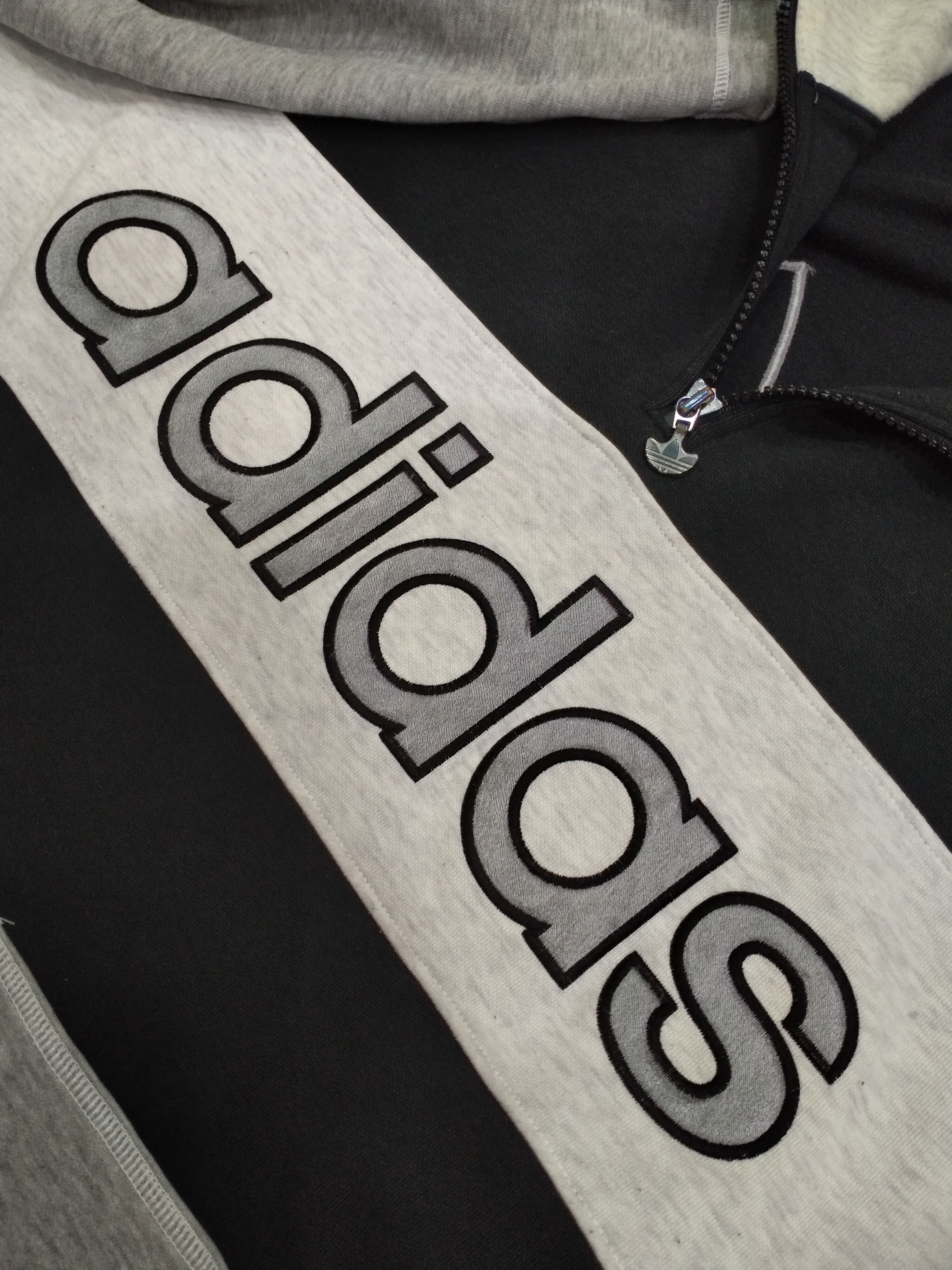 Adidas Adidas Descente Vintage Hoodie Big Logo / Spell Out Japan Size US L / EU 52-54 / 3 - 5 Thumbnail
