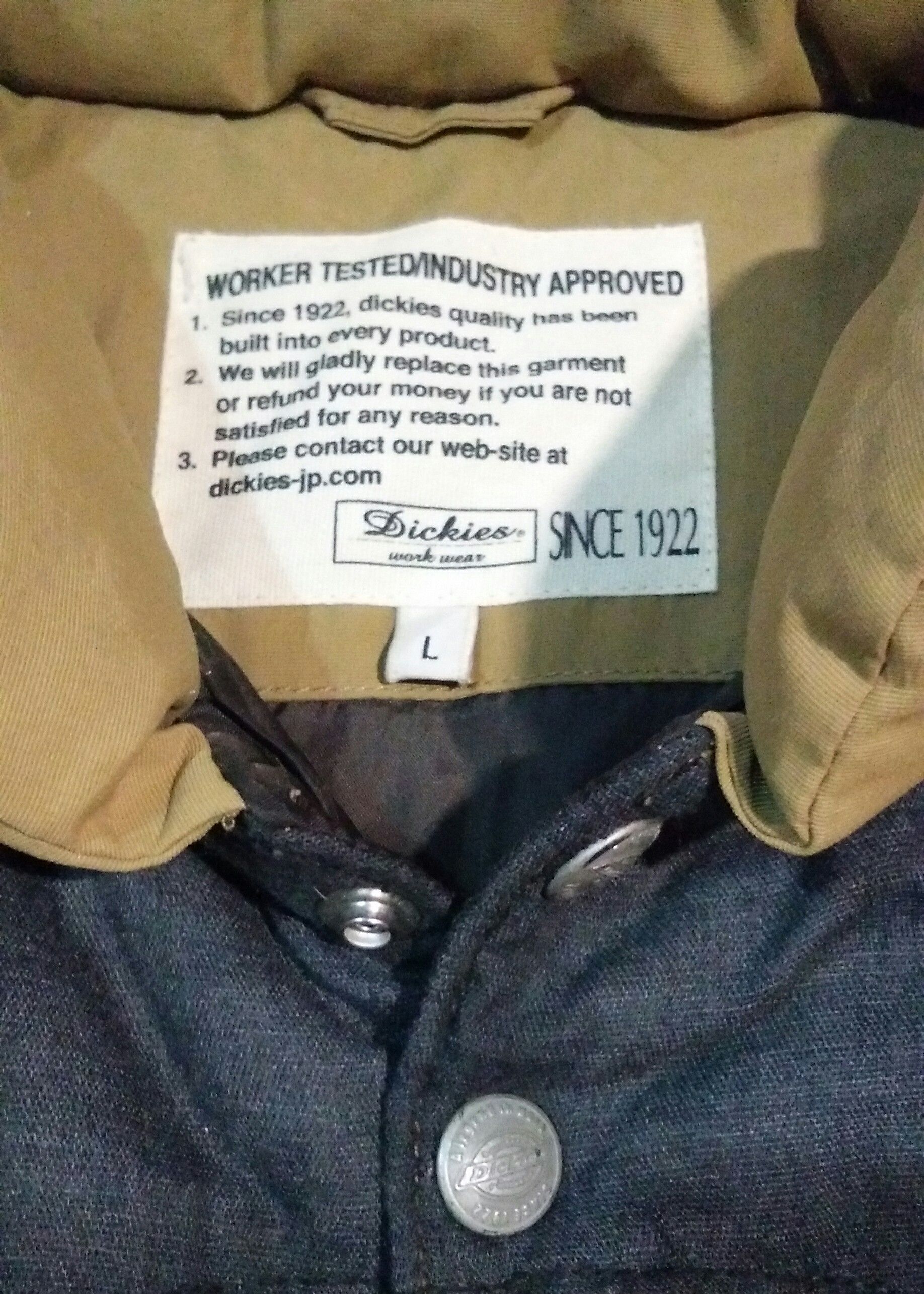 Dickies PUFFER DOWN VEST JACKET Size US L / EU 52-54 / 3 - 4 Thumbnail