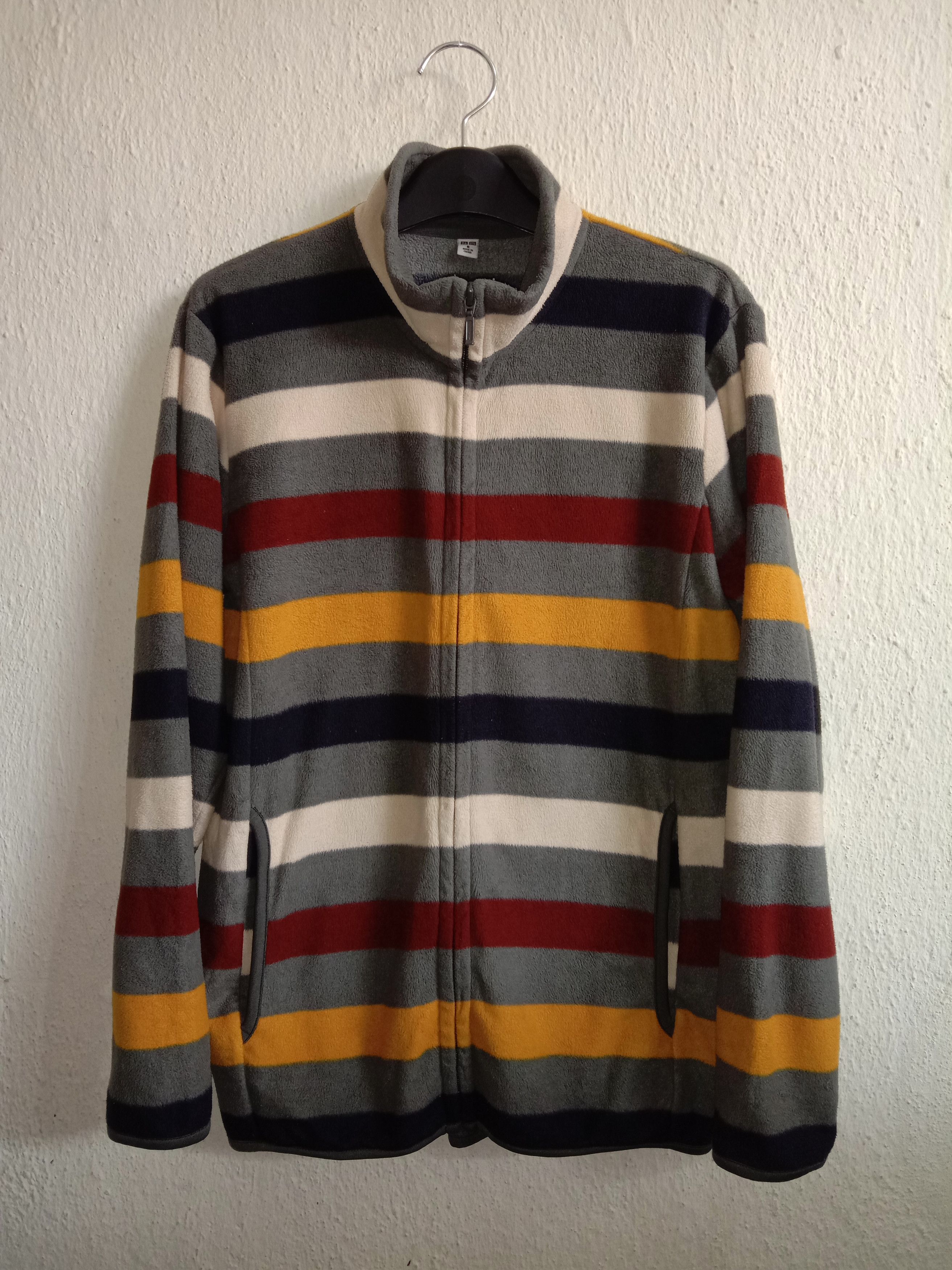 Uniqlo Multicolor Fleece Light Jacket Size US M / EU 48-50 / 2 - 1 Thumbnail