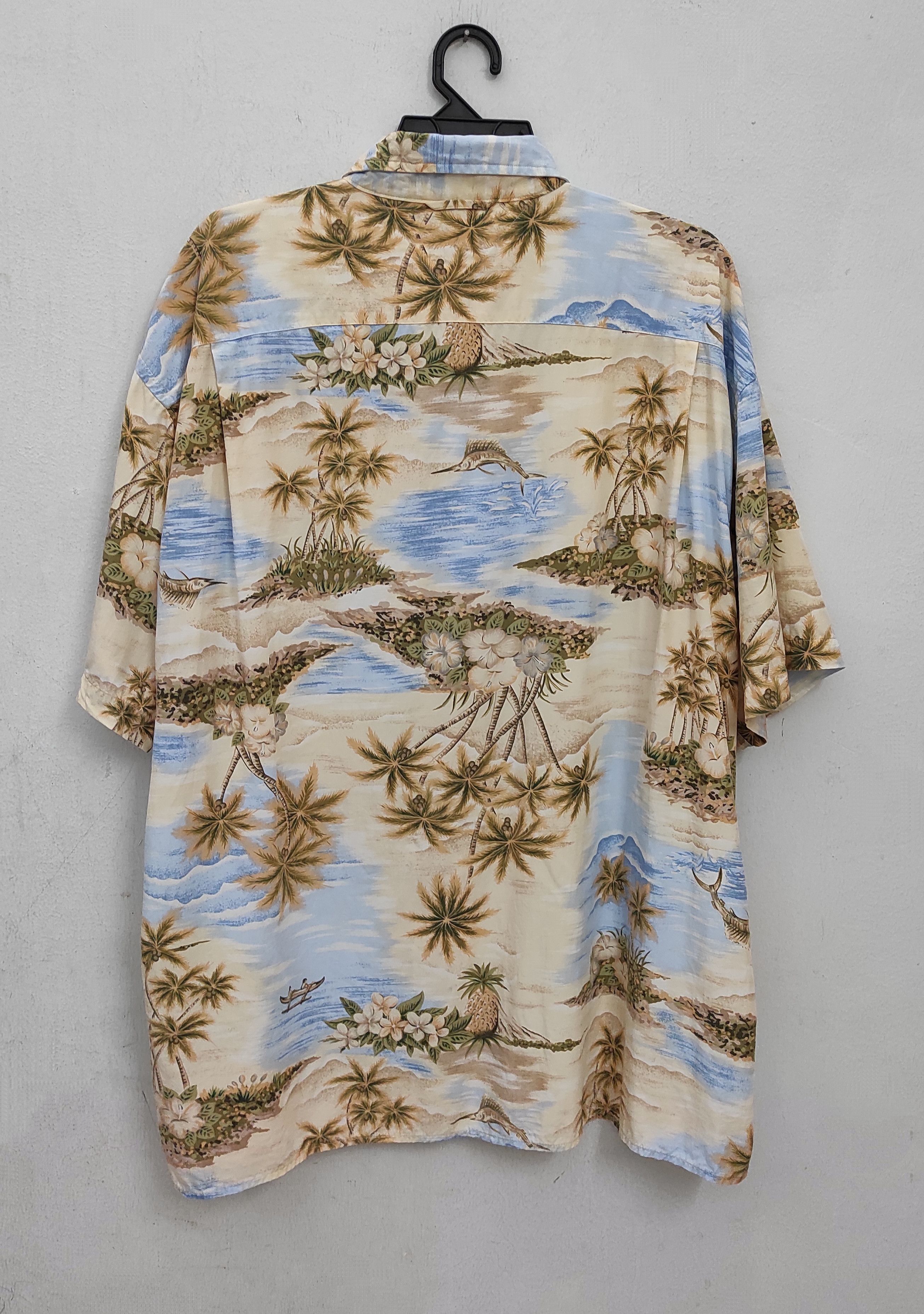 Tommy Hilfiger Vintage 90's HAWAIIAN ALOHA 100% RAYON SHIRT Size US XL / EU 56 / 4 - 2 Thumbnail