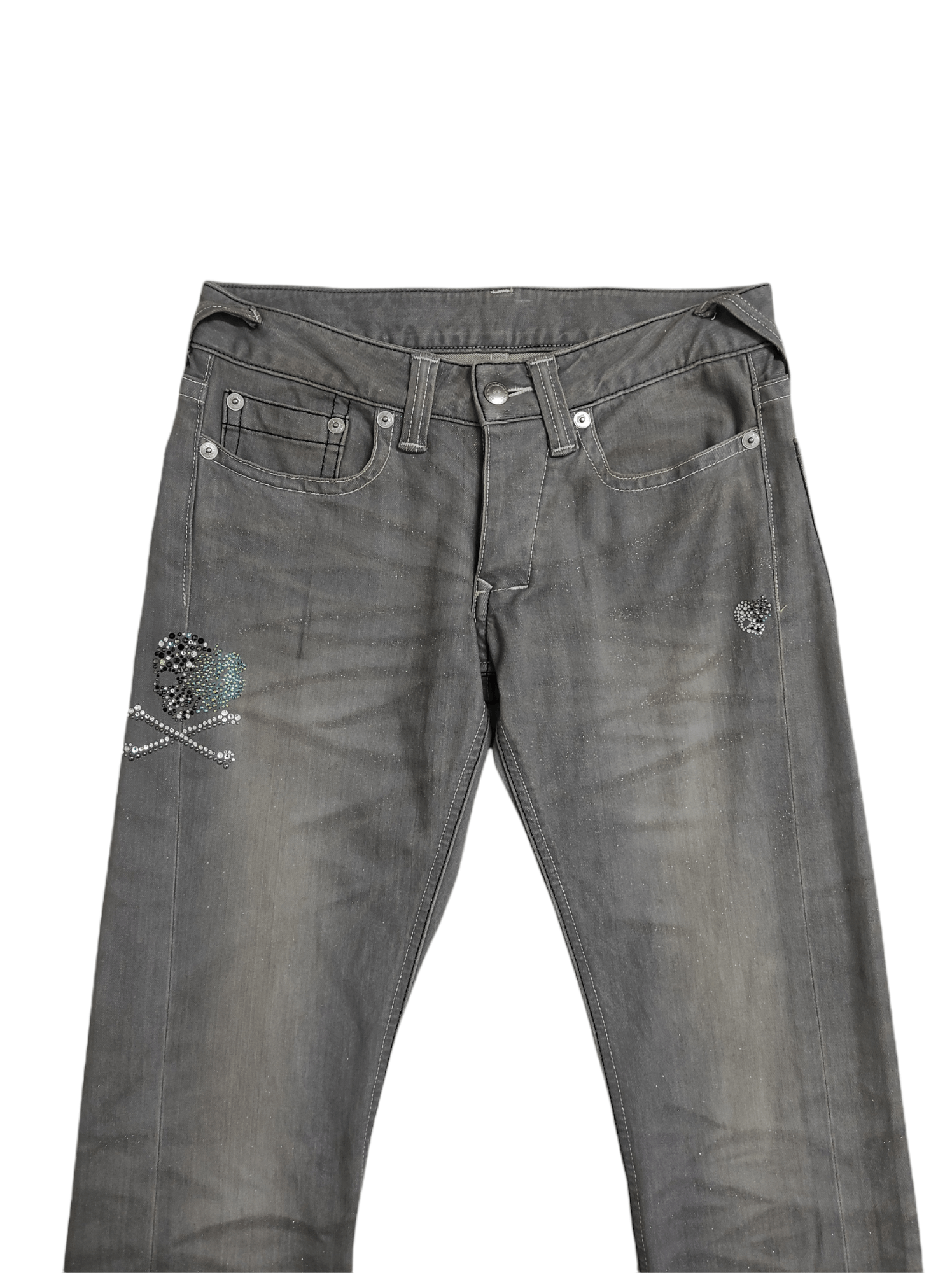 FranCisT MOR.K.S Archive FranCisT_MOR.KS Swarovski crystal skulls jeans Japan Size US 30 / EU 46 - 6 Thumbnail