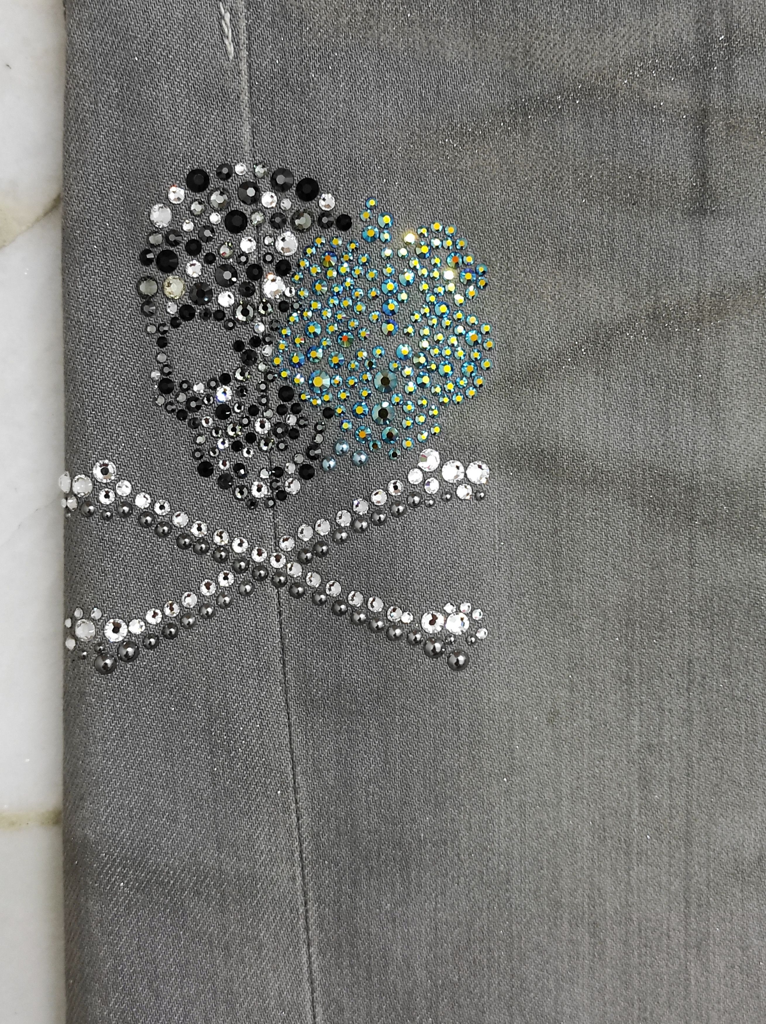 FranCisT MOR.K.S Archive FranCisT_MOR.KS Swarovski crystal skulls jeans Japan Size US 30 / EU 46 - 10 Thumbnail