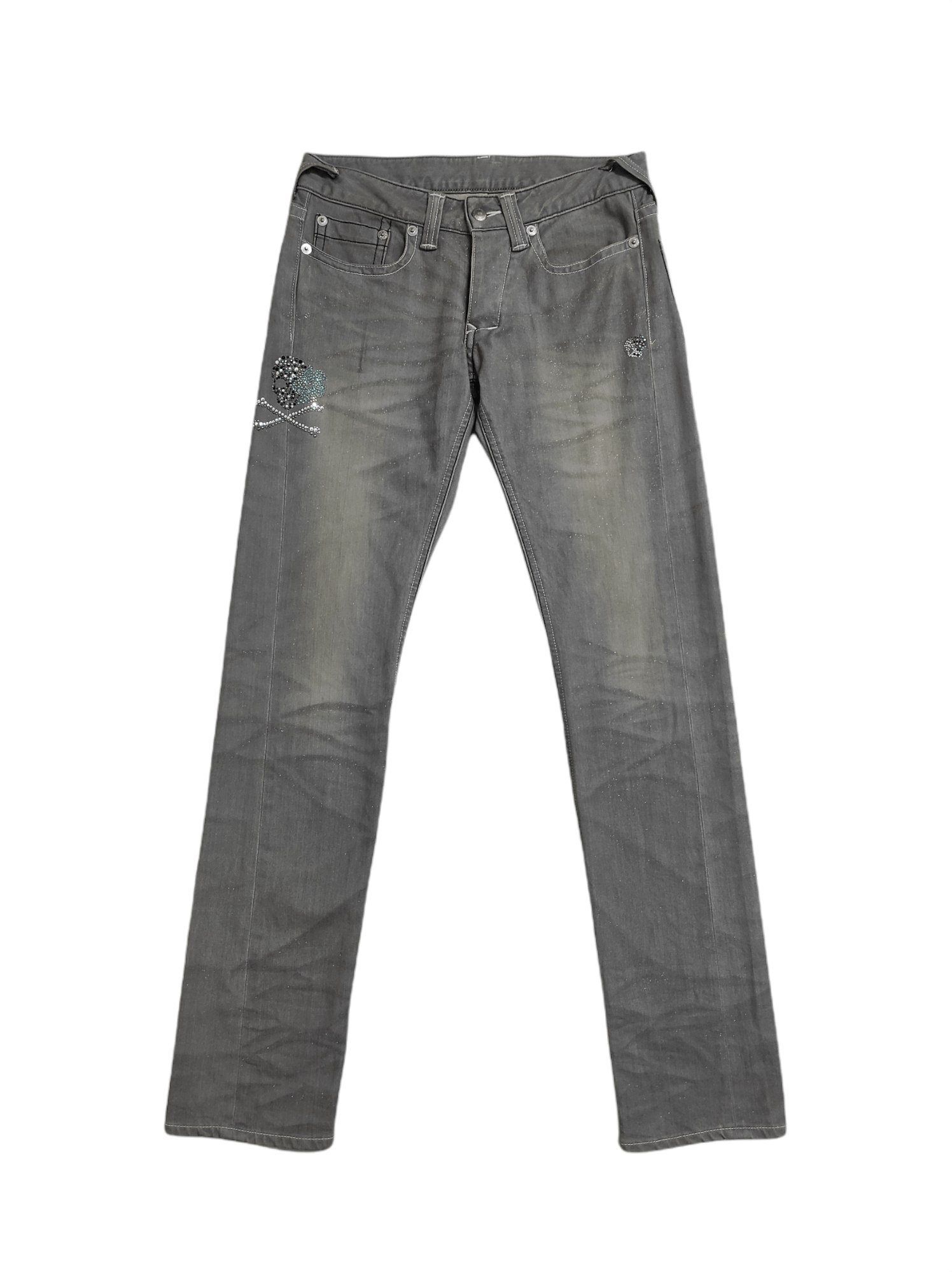 FranCisT MOR.K.S Archive FranCisT_MOR.KS Swarovski crystal skulls jeans Japan Size US 30 / EU 46 - 1 Thumbnail