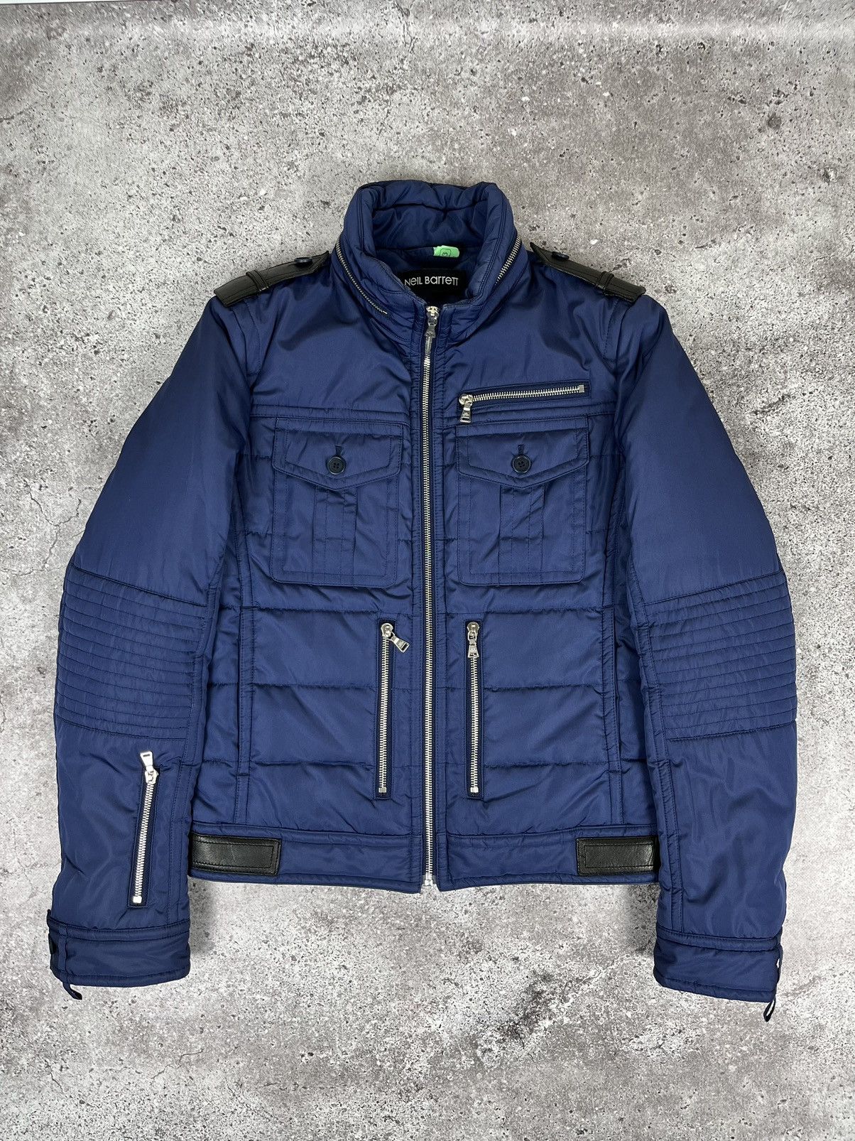 ジャケット・アウター NEIL BARRET multi pocket design jacket Neil Barrett Nylon Multipocket Zip Jacket Dark Gray Men's