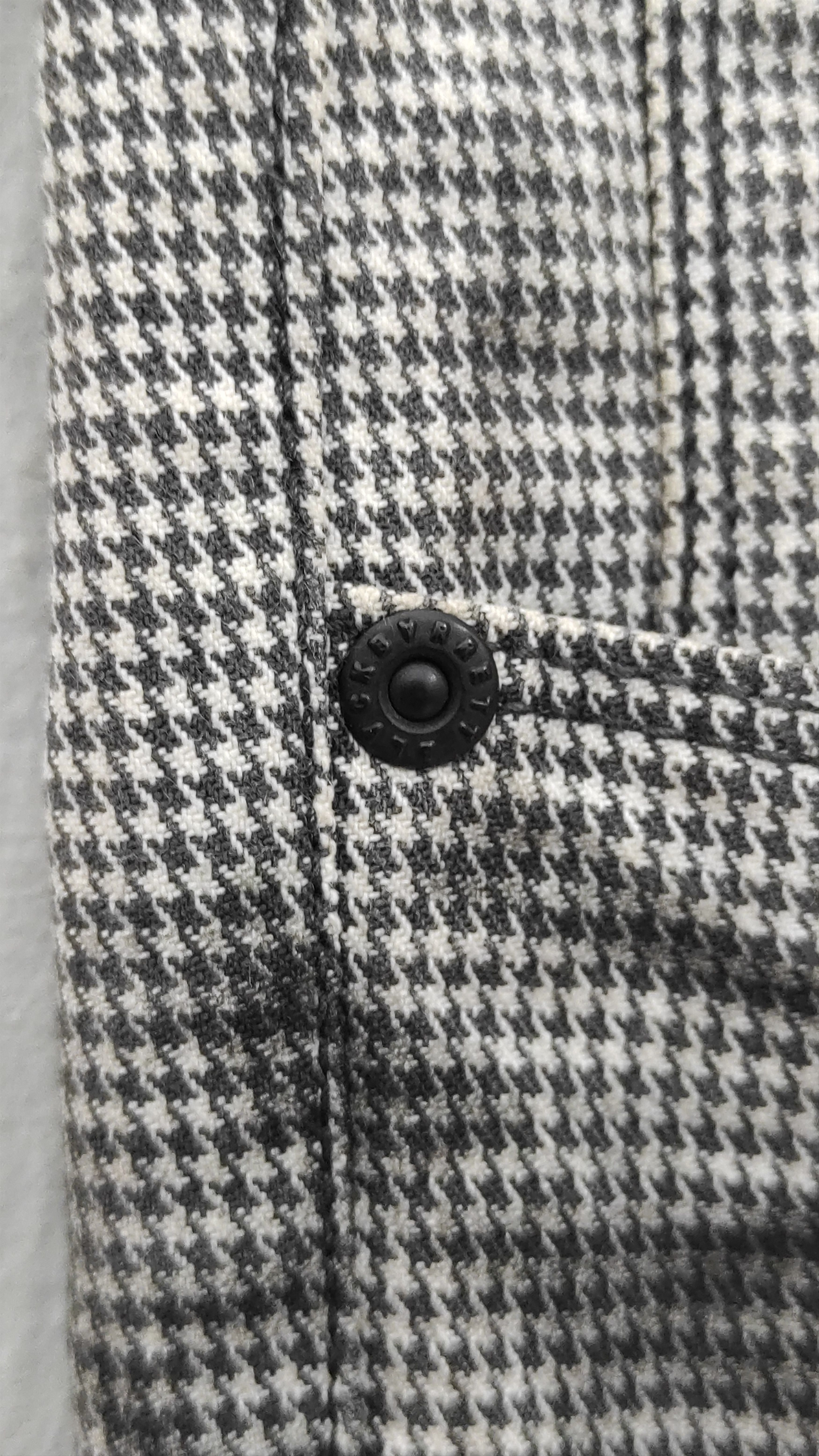 Black Barrett AW2005 laser print X-Ray houndstooth slim fit jeans Size US 33 - 10 Thumbnail