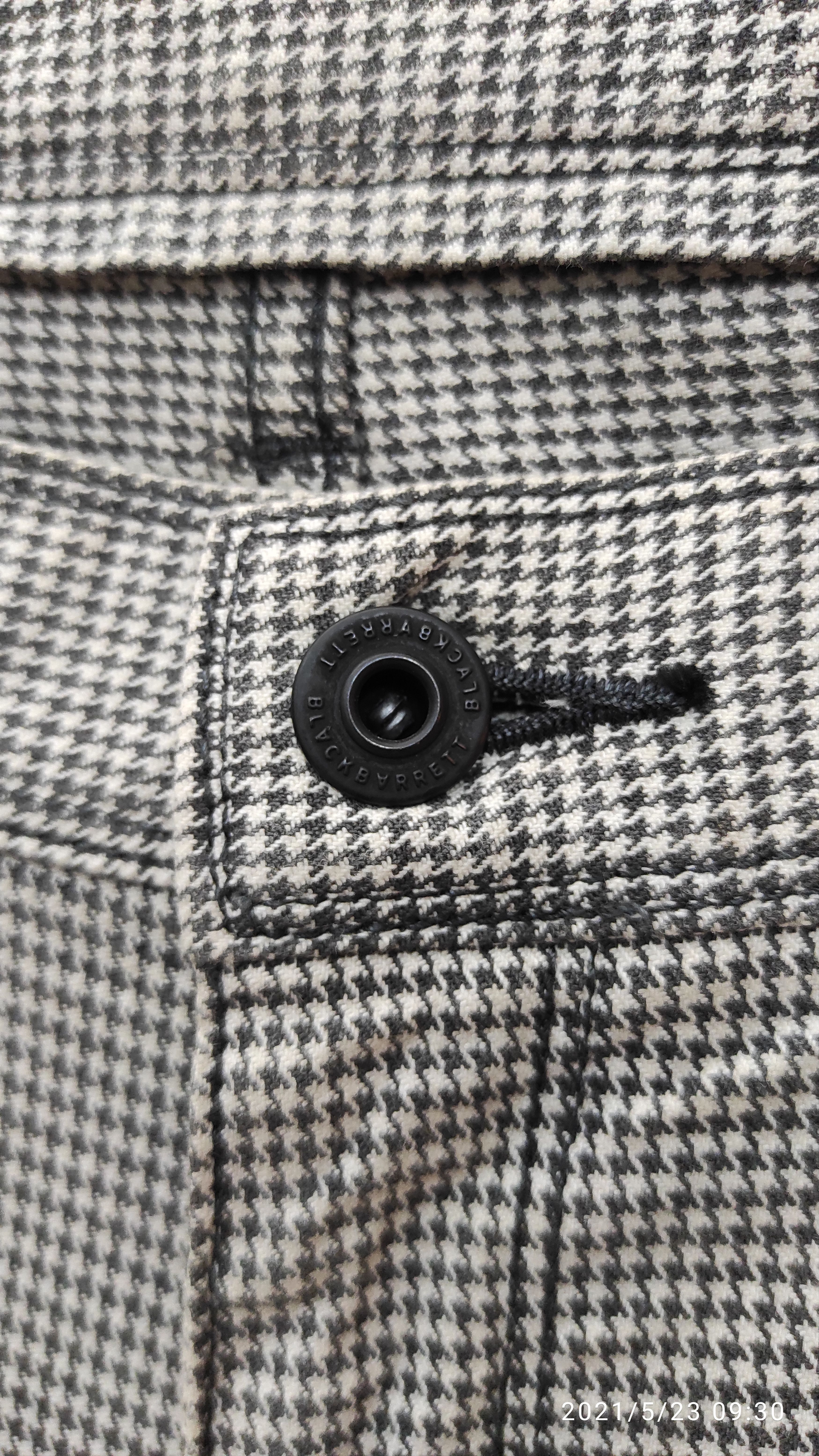 Black Barrett AW2005 laser print X-Ray houndstooth slim fit jeans Size US 33 - 9 Thumbnail