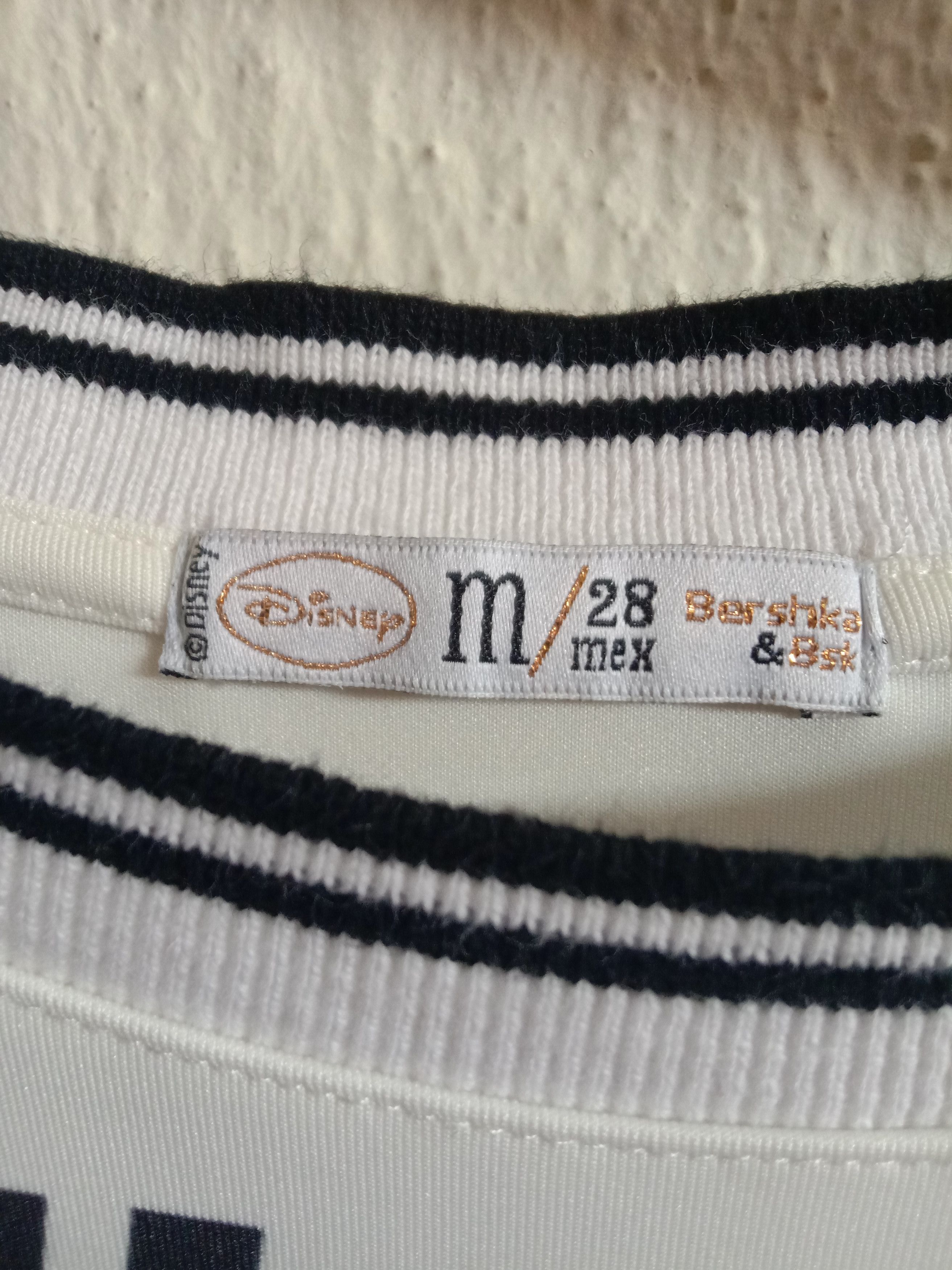 Bershka Disney Mickey x Bershka Ladies Tee Made in Portugal Size M / US 6-8 / IT 42-44 - 3 Thumbnail