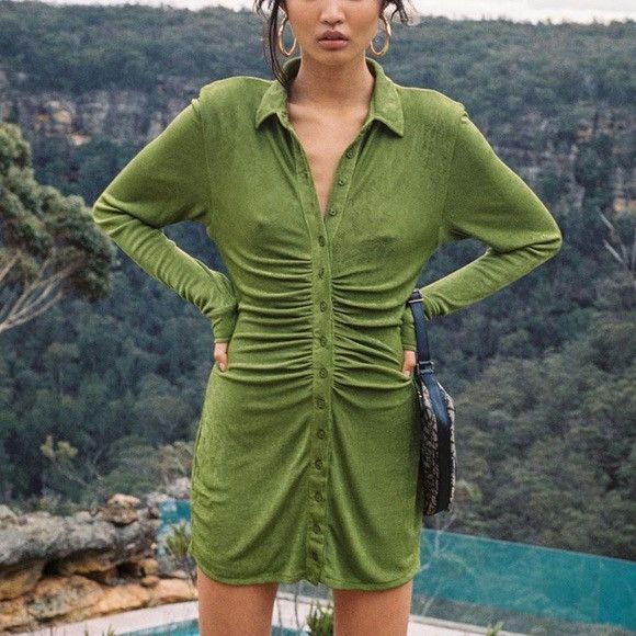 With Jean green Andy dress