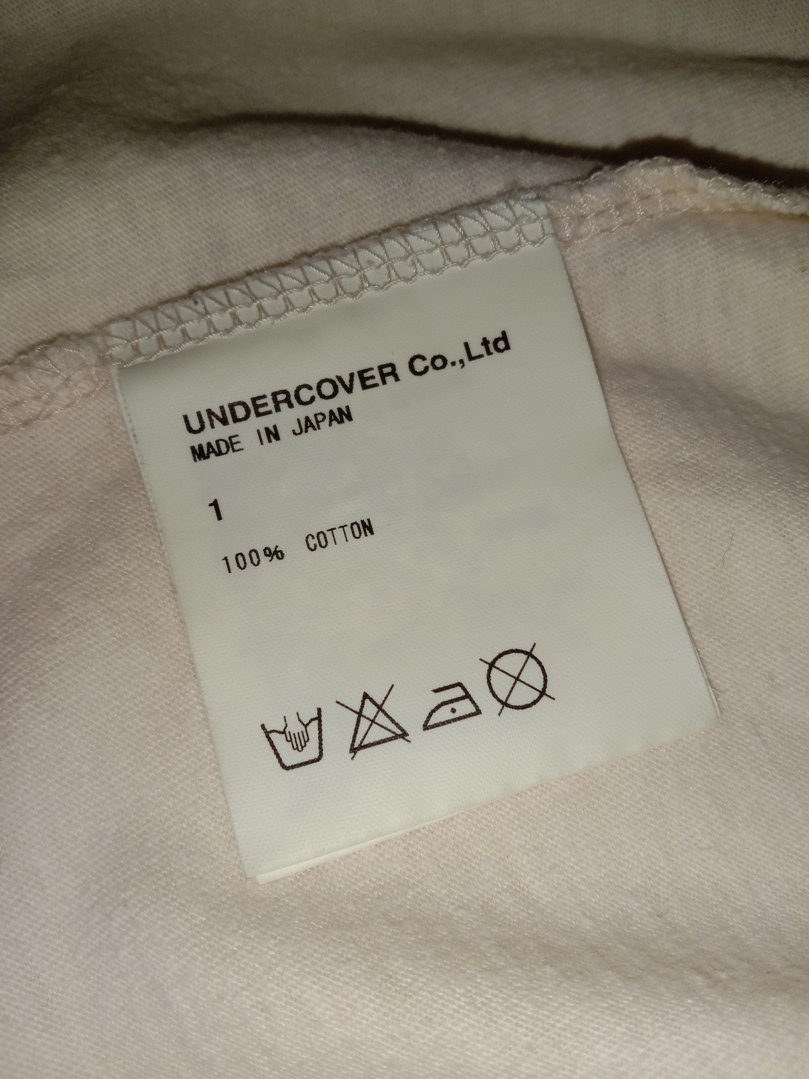 Undercover 📌 Undercoverism For Rebels Tee GILA Spelled Out Size US S / EU 44-46 / 1 - 5 Thumbnail