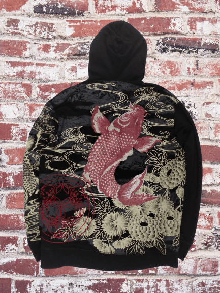 Japanese Brand Bullet Noise Art / Sukajan / Fullprint / Hoodie Size US XL / EU 56 / 4 - 2 Thumbnail
