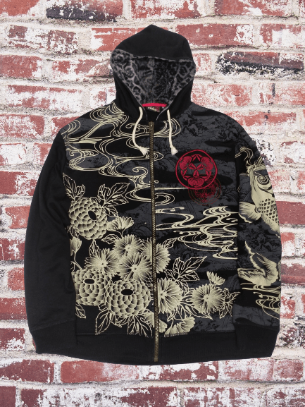 Japanese Brand Bullet Noise Art / Sukajan / Fullprint / Hoodie Size US XL / EU 56 / 4 - 1 Thumbnail