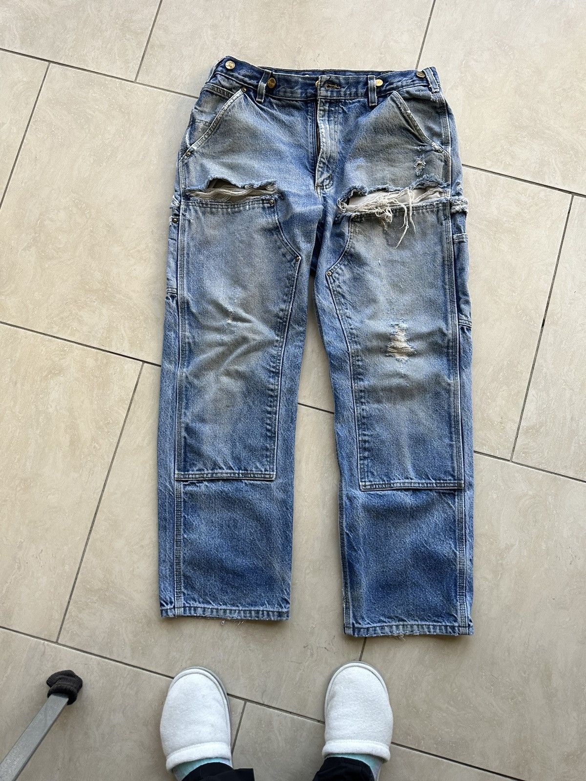 Carhartt Vintage carhartt double knee pants Size US 33 - 1 Thumbnail