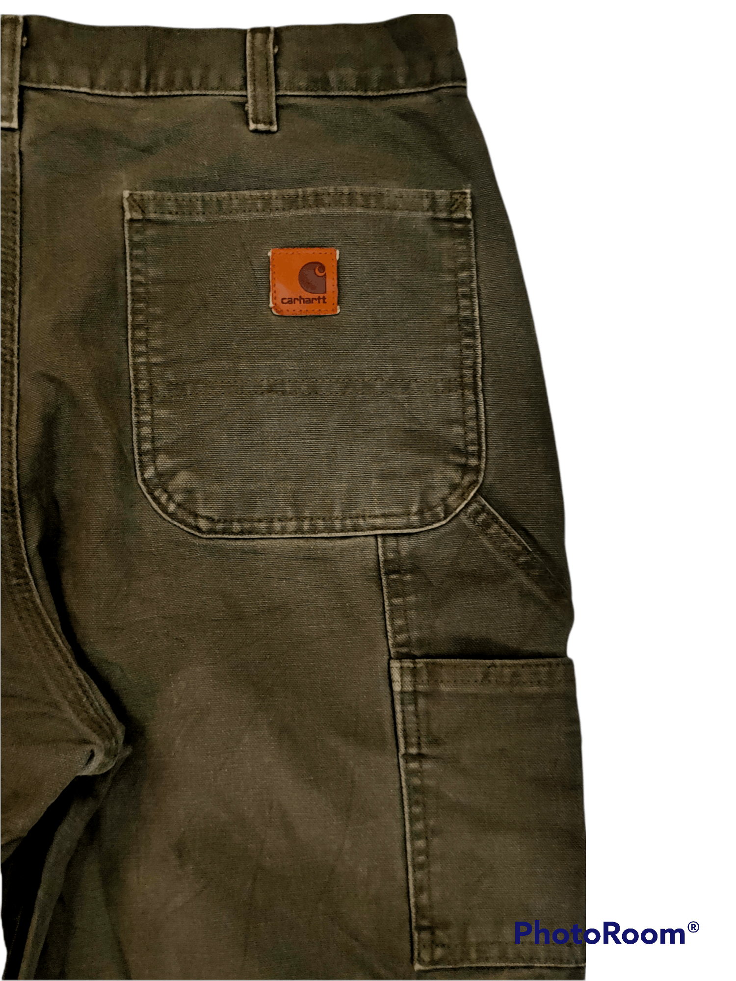 Carhartt Carhatt pants green army painted Size US 34 / EU 50 - 7 Thumbnail