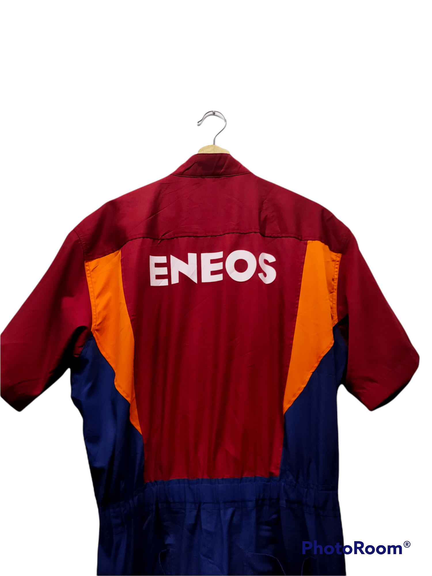 image of Overall Eneos Vintage Japan Moto Logo in Blue Orange, Men's (Size 42)