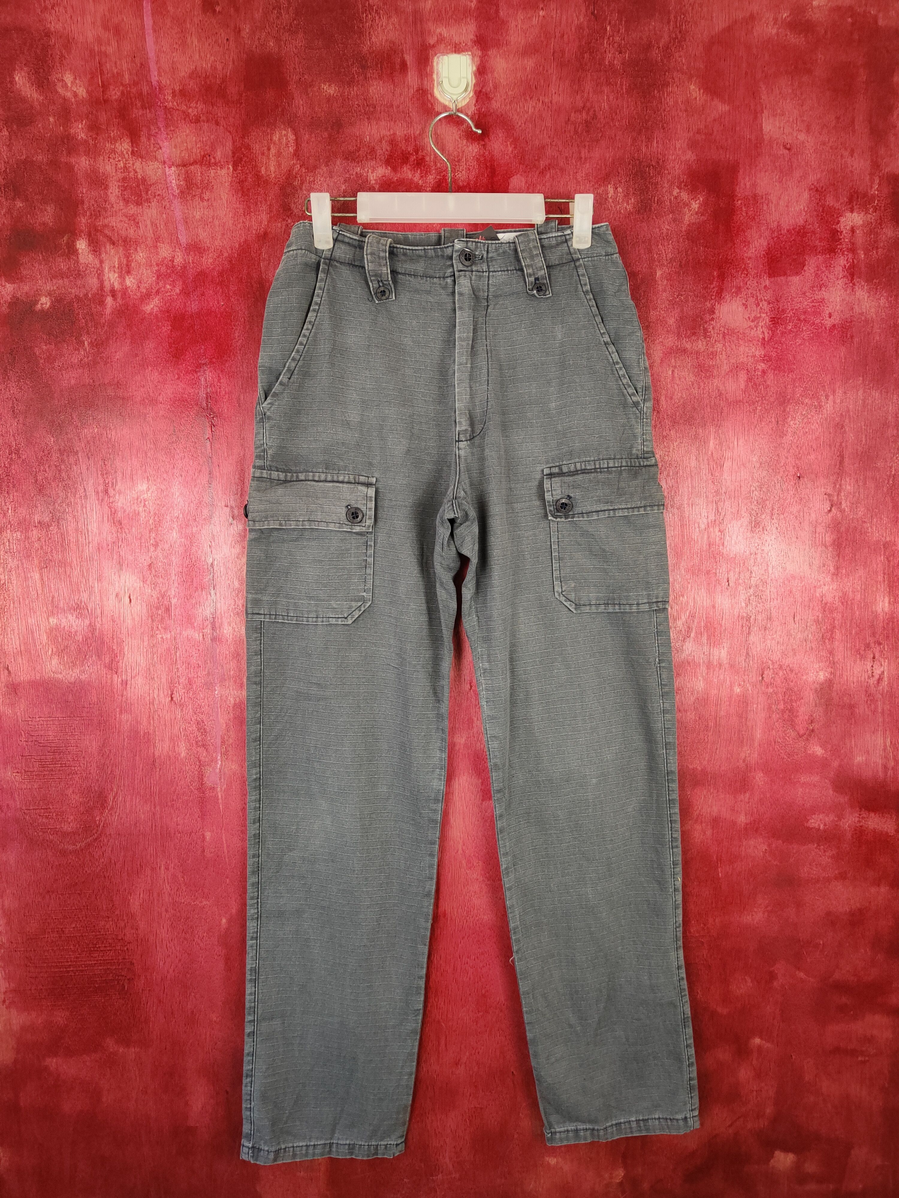 image of Straight Faded Utility Sport Faded Multi Pocket Tactical Cargo Pants 4902 in Grey, Men's (Size 26)