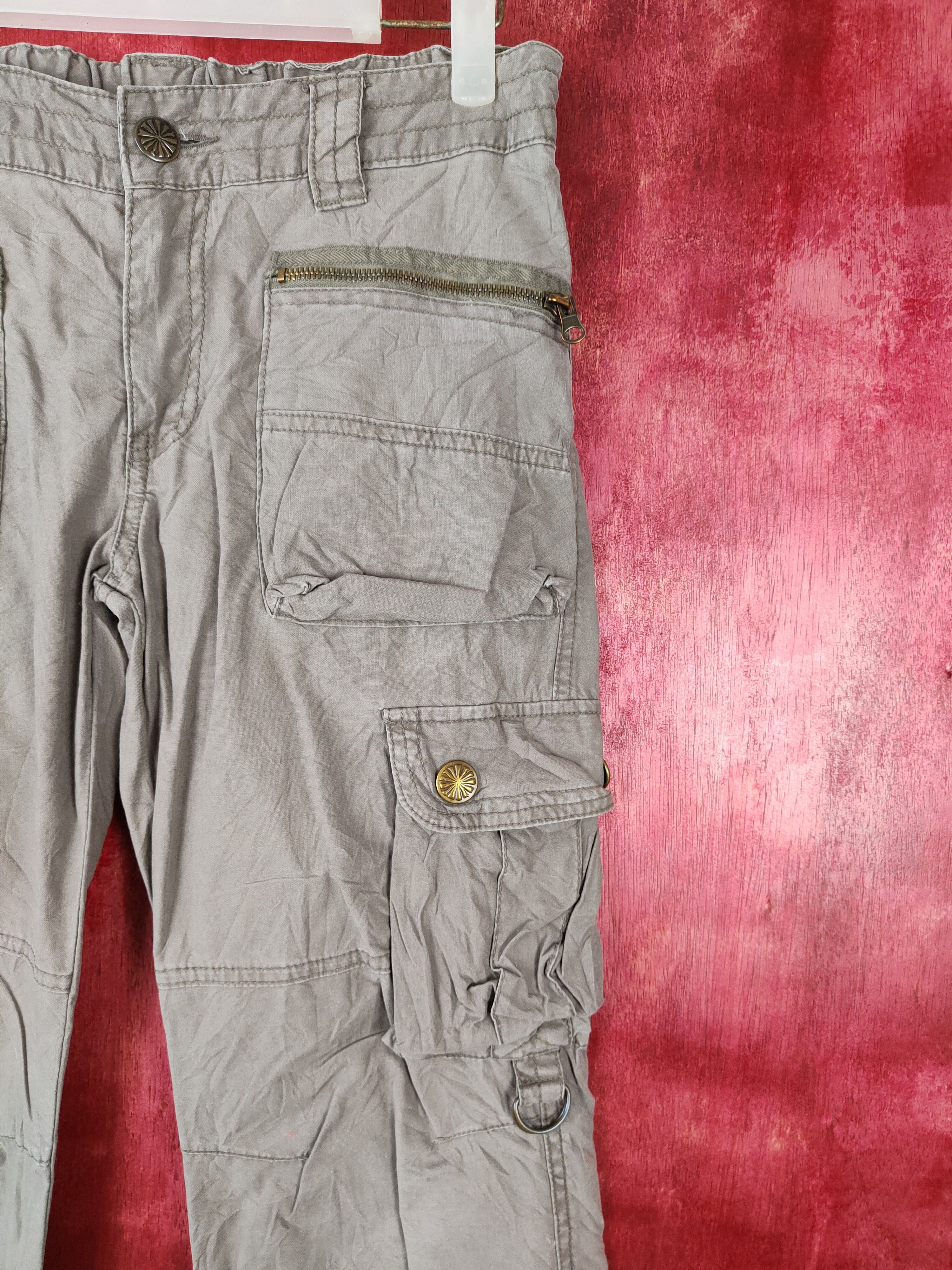 If Six Was Nine DL Japan utility Gray Multi Pocket Tactical Cargo Pant #S381 Size US 28 / EU 44 - 5 Thumbnail