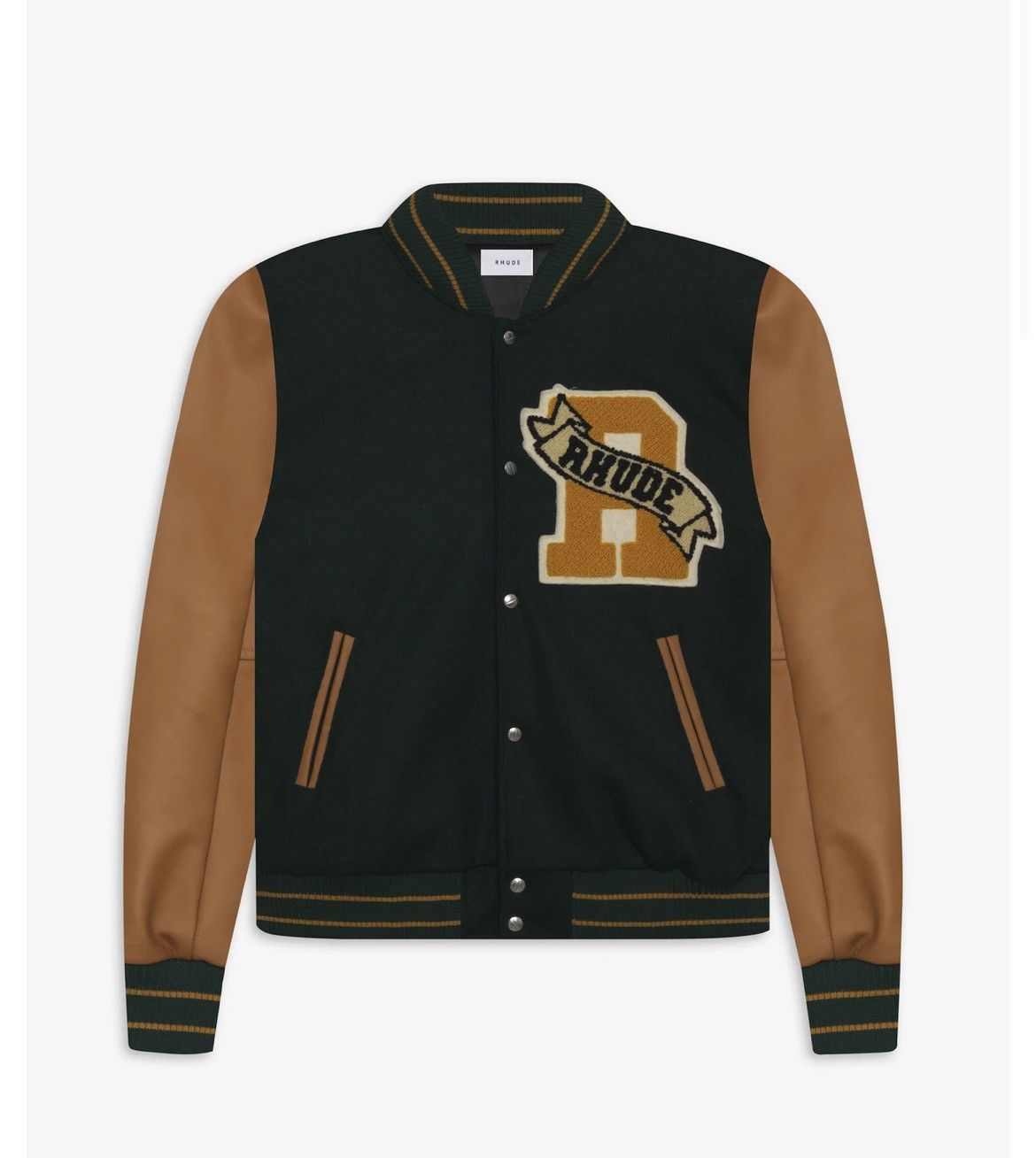 Rhude Rhude Chenille Varsity Jacket Size US S / EU 44-46 / 1 - 1 Thumbnail