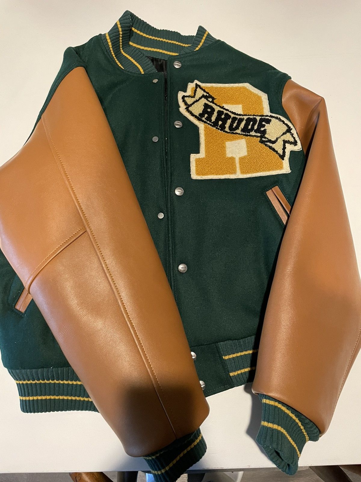 Rhude Rhude Chenille Varsity Jacket Size US S / EU 44-46 / 1 - 18 Thumbnail