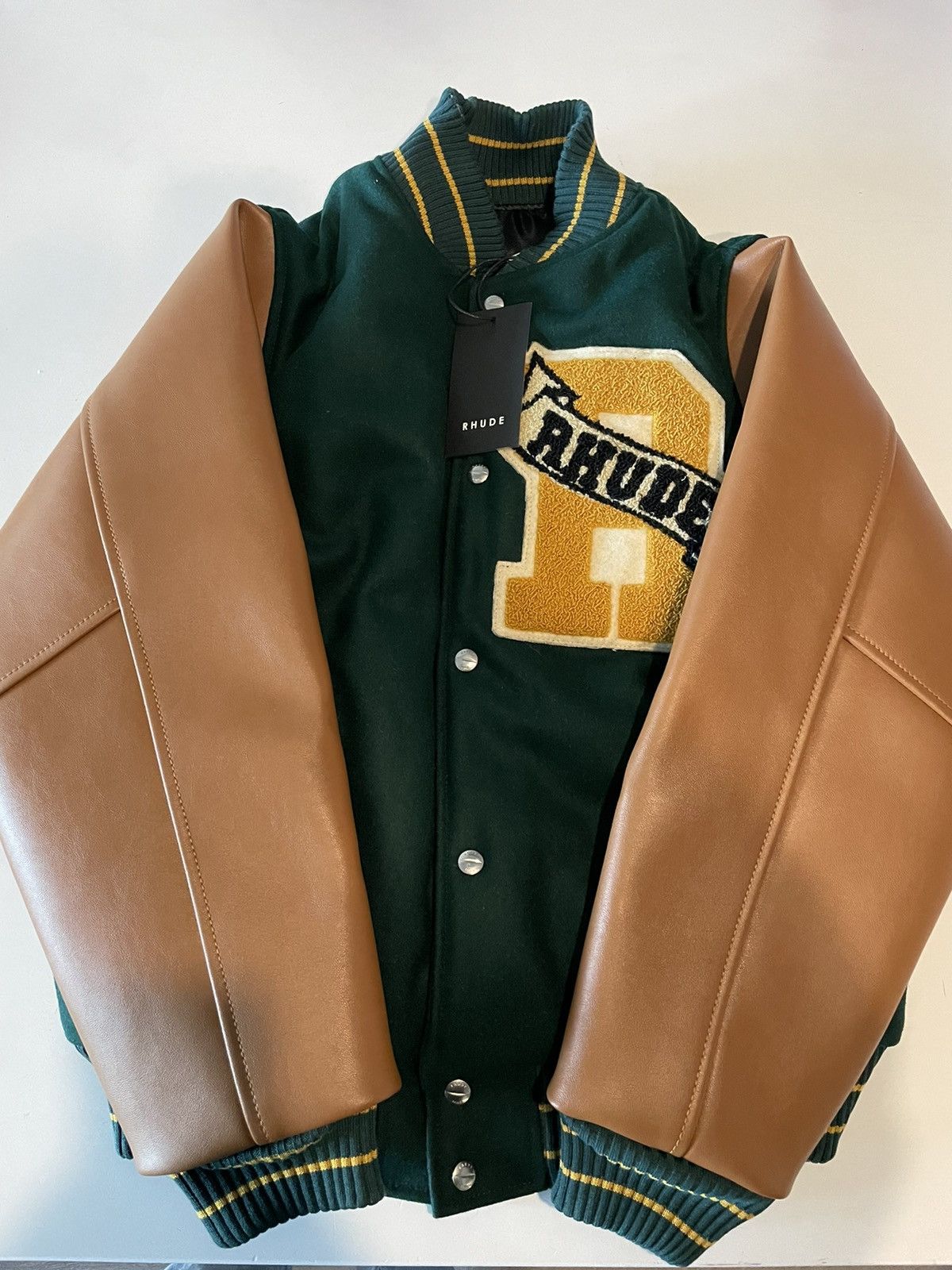 Rhude Rhude Chenille Varsity Jacket Size US S / EU 44-46 / 1 - 4 Thumbnail
