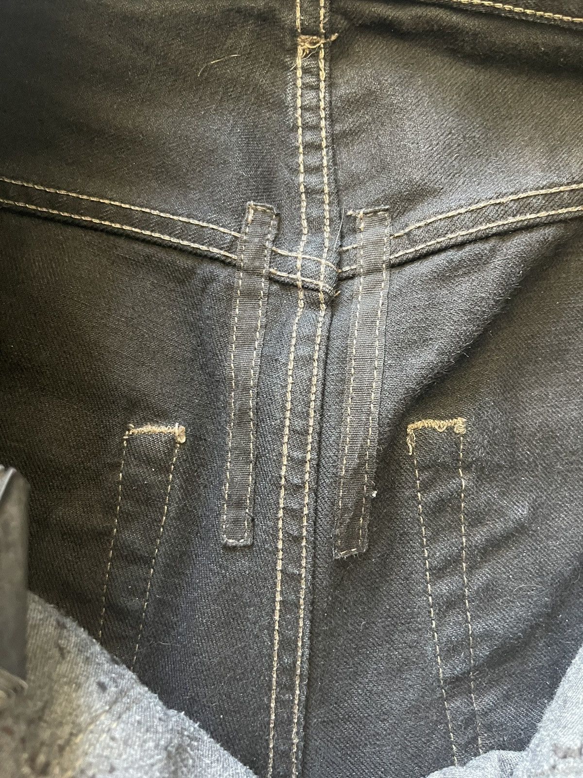 Rick Owens Rick Owens Detroit Cut Waxed Denim Size US 31 - 4 Thumbnail