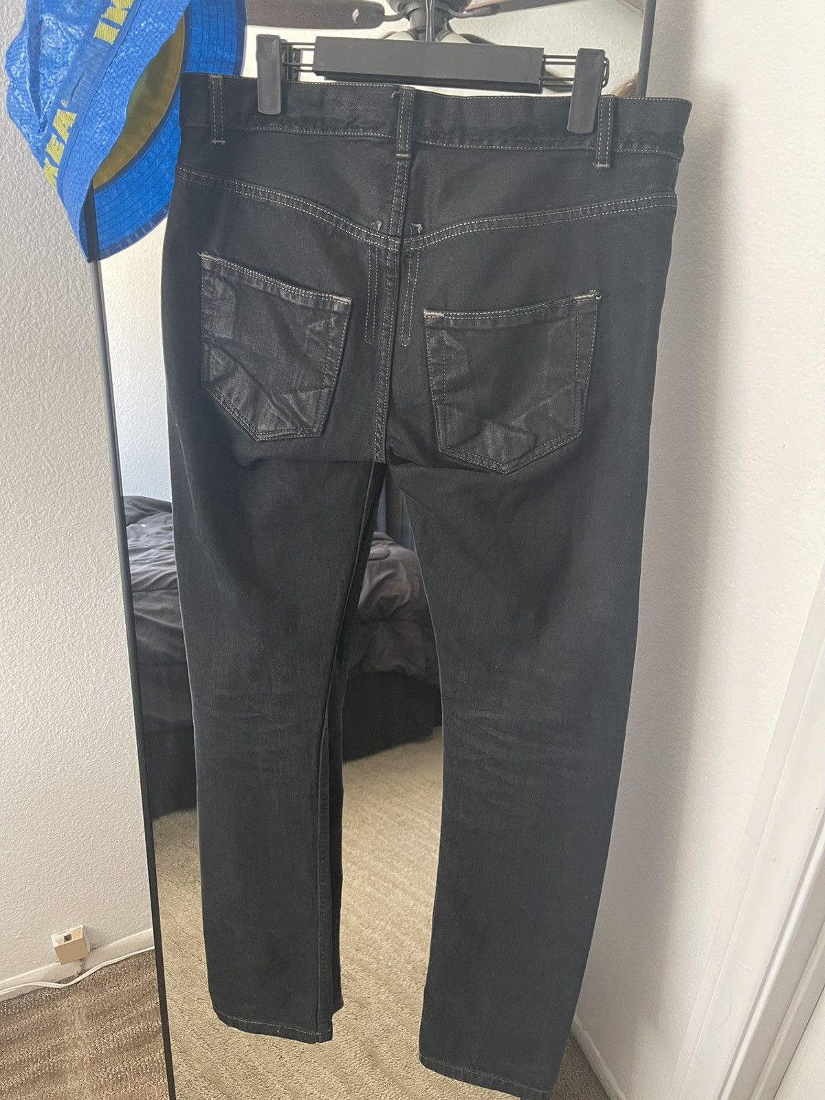 Rick Owens Rick Owens Detroit Cut Waxed Denim Size US 31 - 2 Thumbnail
