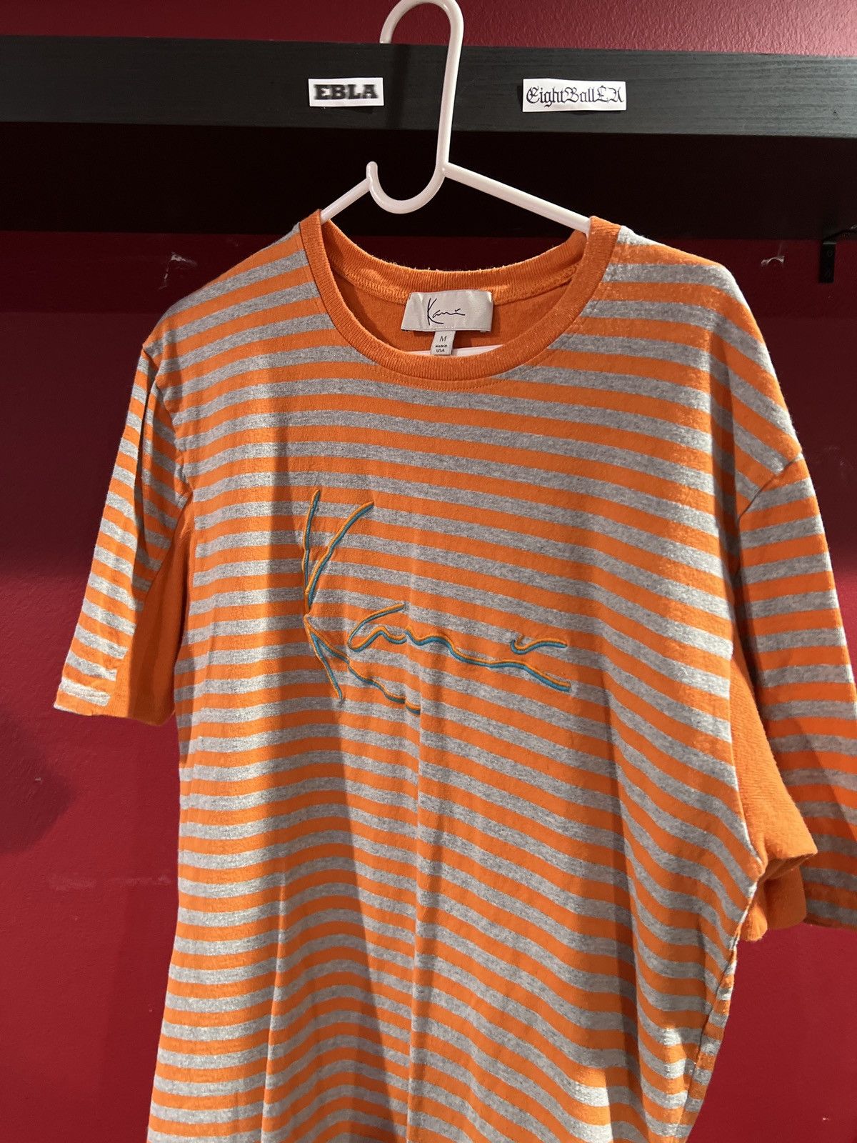 Karl Kani Karl Kani striped T-shirt 2pac | Grailed