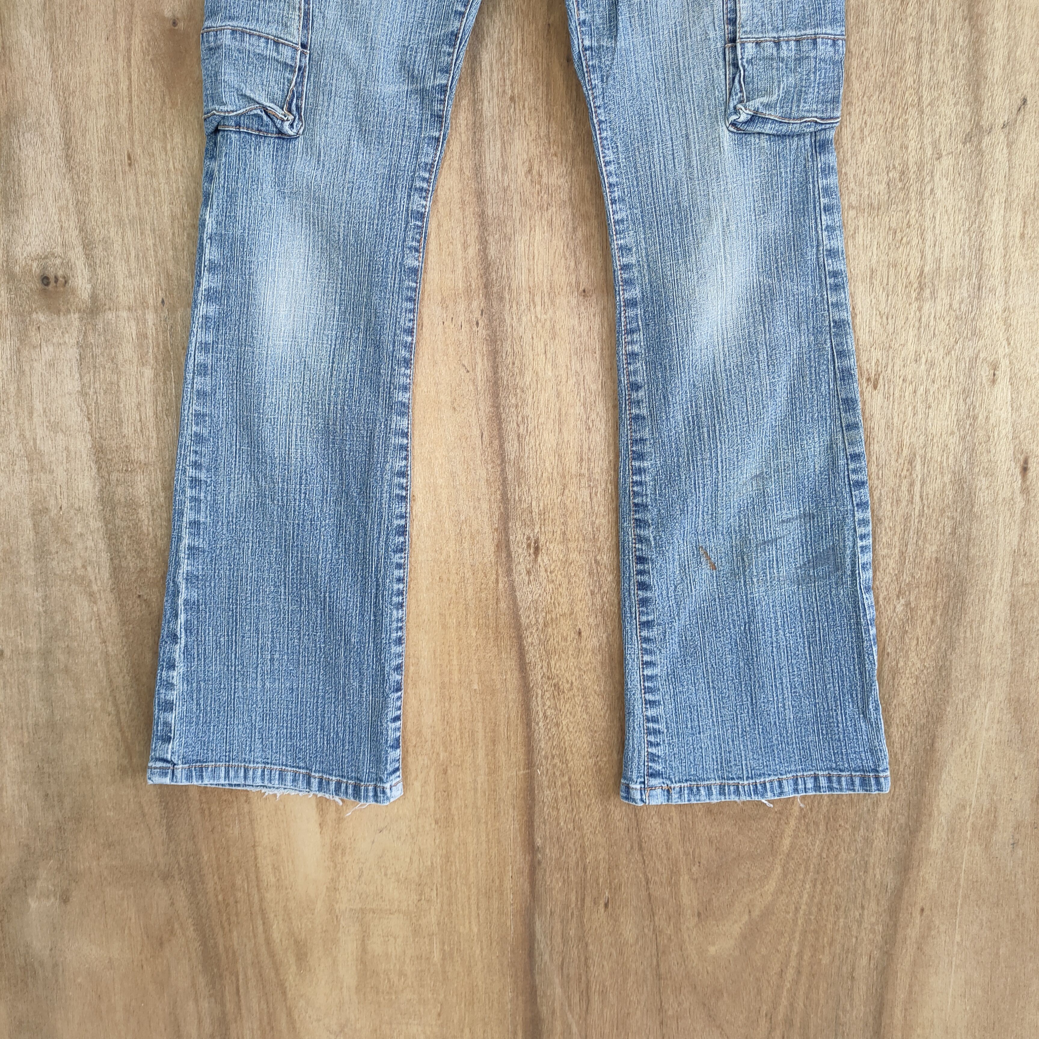 Japanese Brand × Jean VINTAGE JAPANESE FLARE BOOTCUT FADED CARGO PANTS Size US 26 / EU 42 - 3 Thumbnail