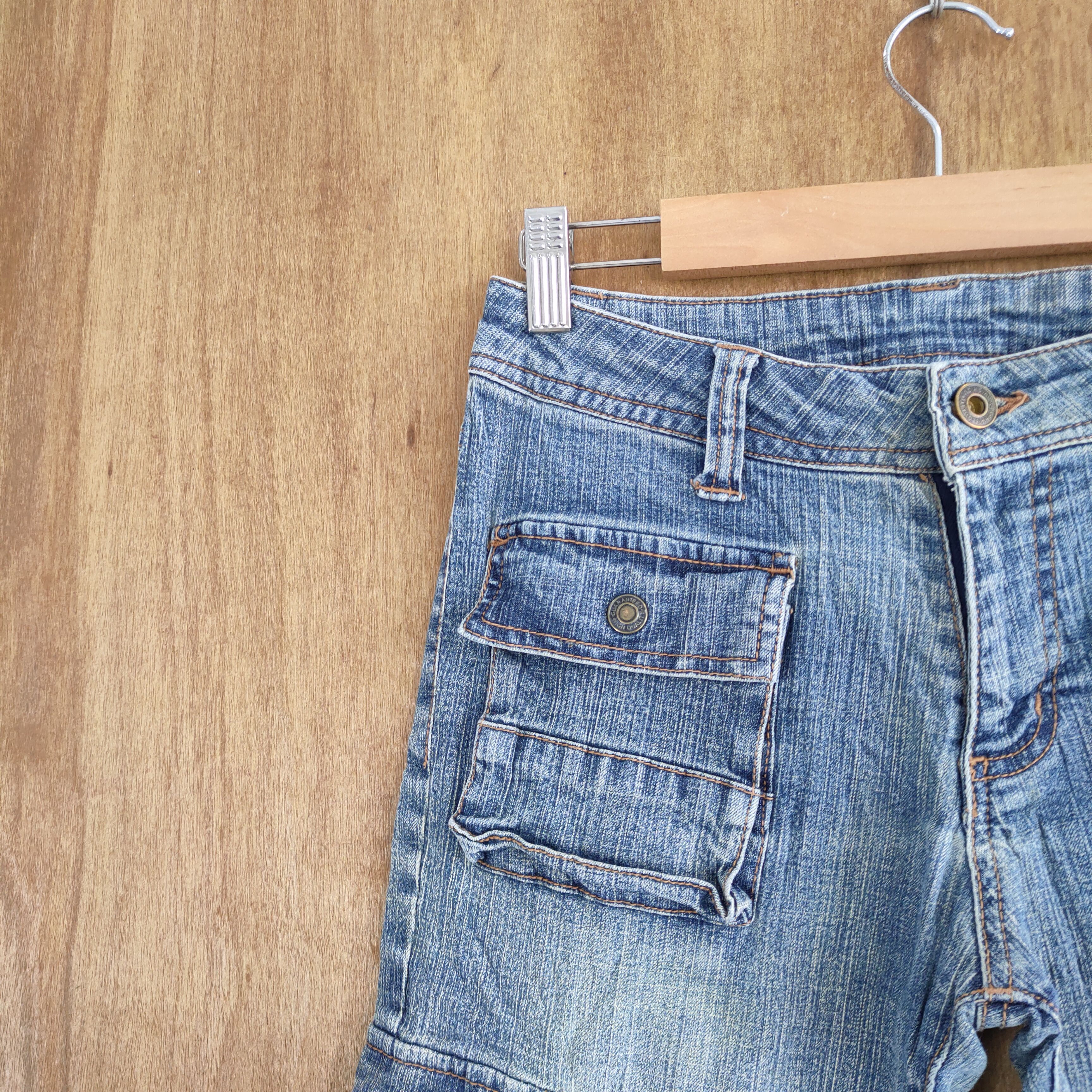 Japanese Brand × Jean VINTAGE JAPANESE FLARE BOOTCUT FADED CARGO PANTS Size US 26 / EU 42 - 5 Thumbnail