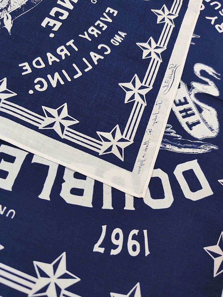 RRL Ralph Lauren Dead Stock Printed Bandana Scarf handkerchief Unisex Size ONE SIZE - 9 Thumbnail