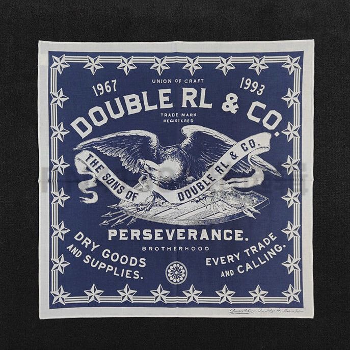 RRL Ralph Lauren Dead Stock Printed Bandana Scarf handkerchief Unisex Size ONE SIZE - 1 Thumbnail