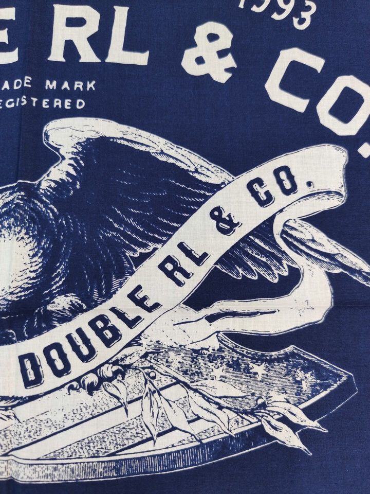RRL Ralph Lauren Dead Stock Printed Bandana Scarf handkerchief Unisex Size ONE SIZE - 8 Thumbnail