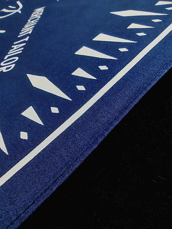 RRL Ralph Lauren INDIGO Bandana COTTON ANCHOR Scarf handkerchief Size ONE SIZE - 8 Thumbnail