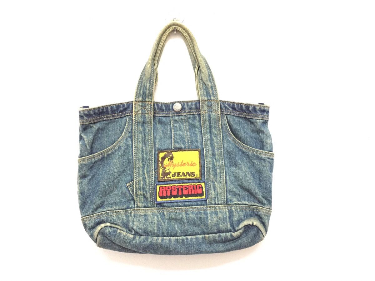 Hysteric Glamour RARE!! VINTAGE HYSTERIC DENIM MINI TOTE BAG Size ONE SIZE - 1 Thumbnail